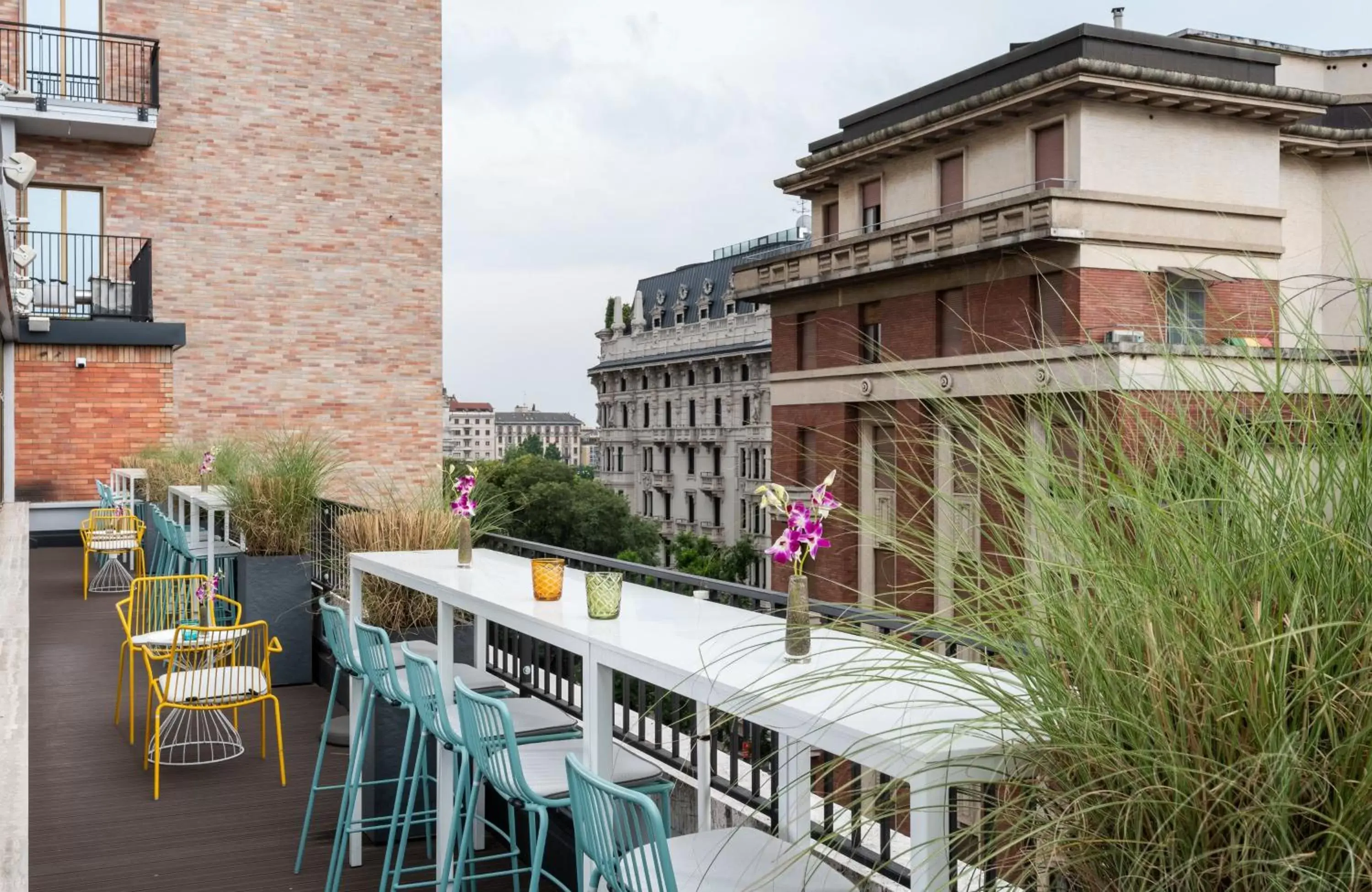 Balcony/Terrace in NYX Hotel Milan by Leonardo Hotels