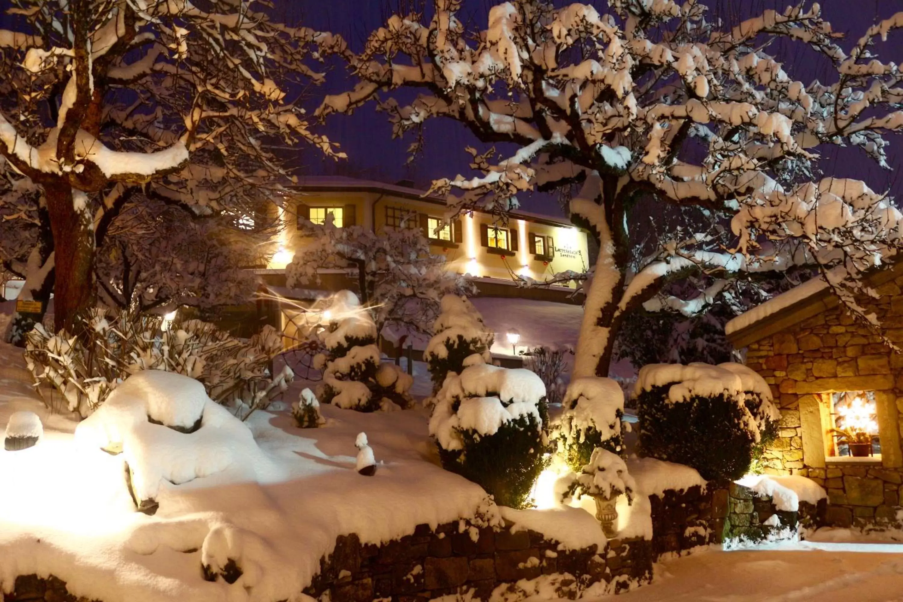 Garden, Winter in Landhotel Laudersbach