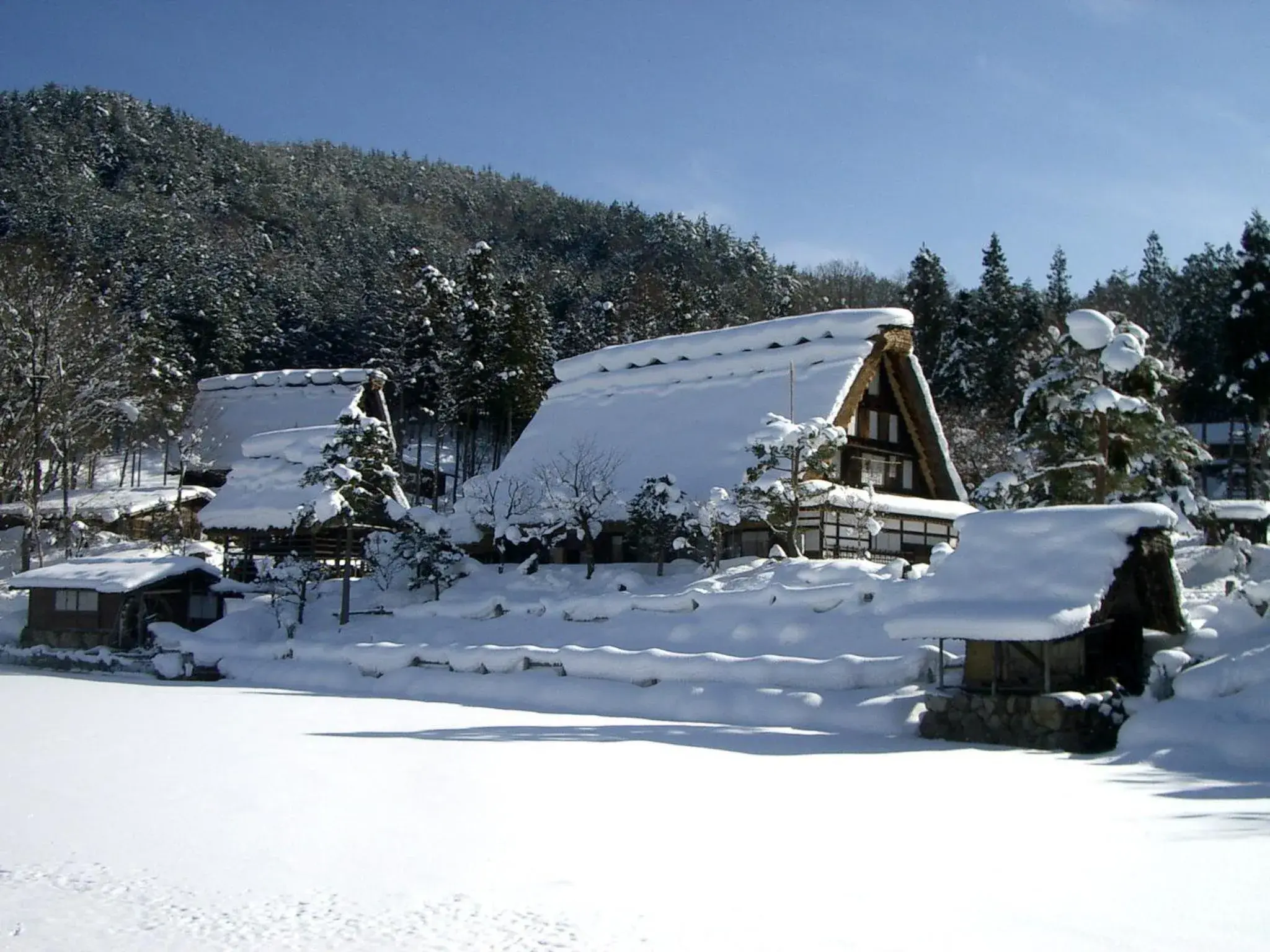 Facade/entrance, Winter in Hodakaso Yamano-Iori