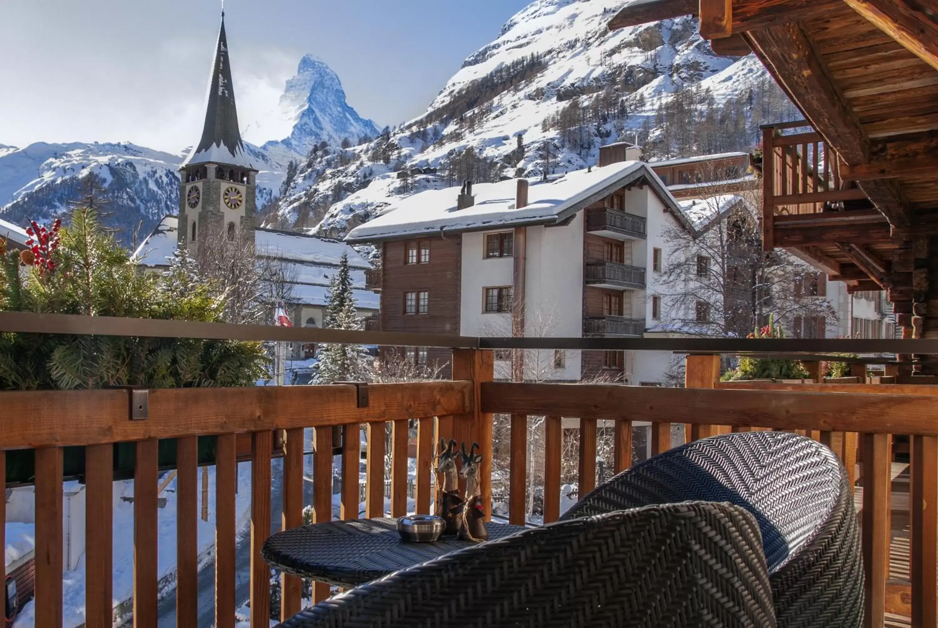 Balcony/Terrace in Matterhorn Lodge Boutique Hotel & Apartments