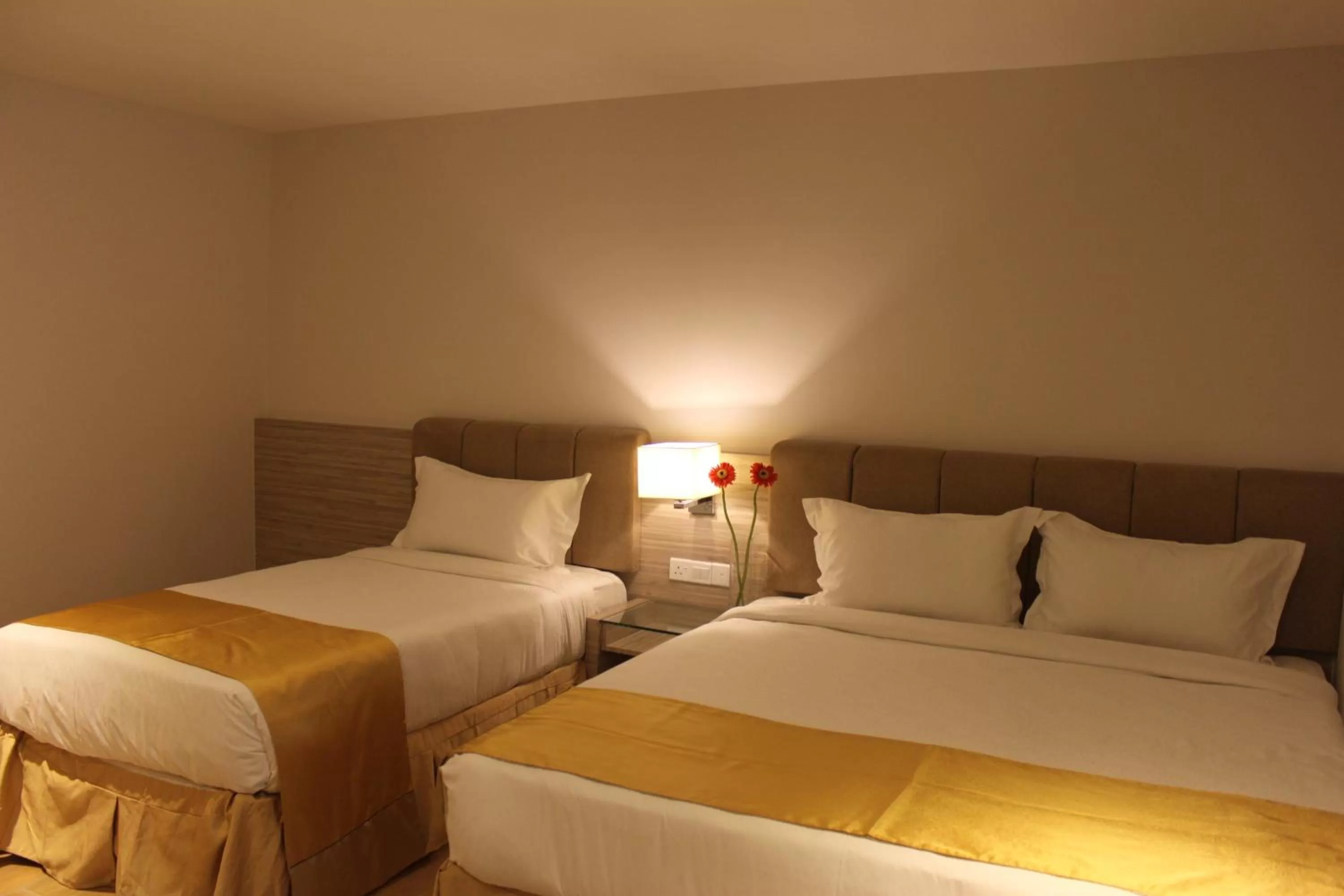 Photo of the whole room, Bed in NU Hotel @ KL Sentral