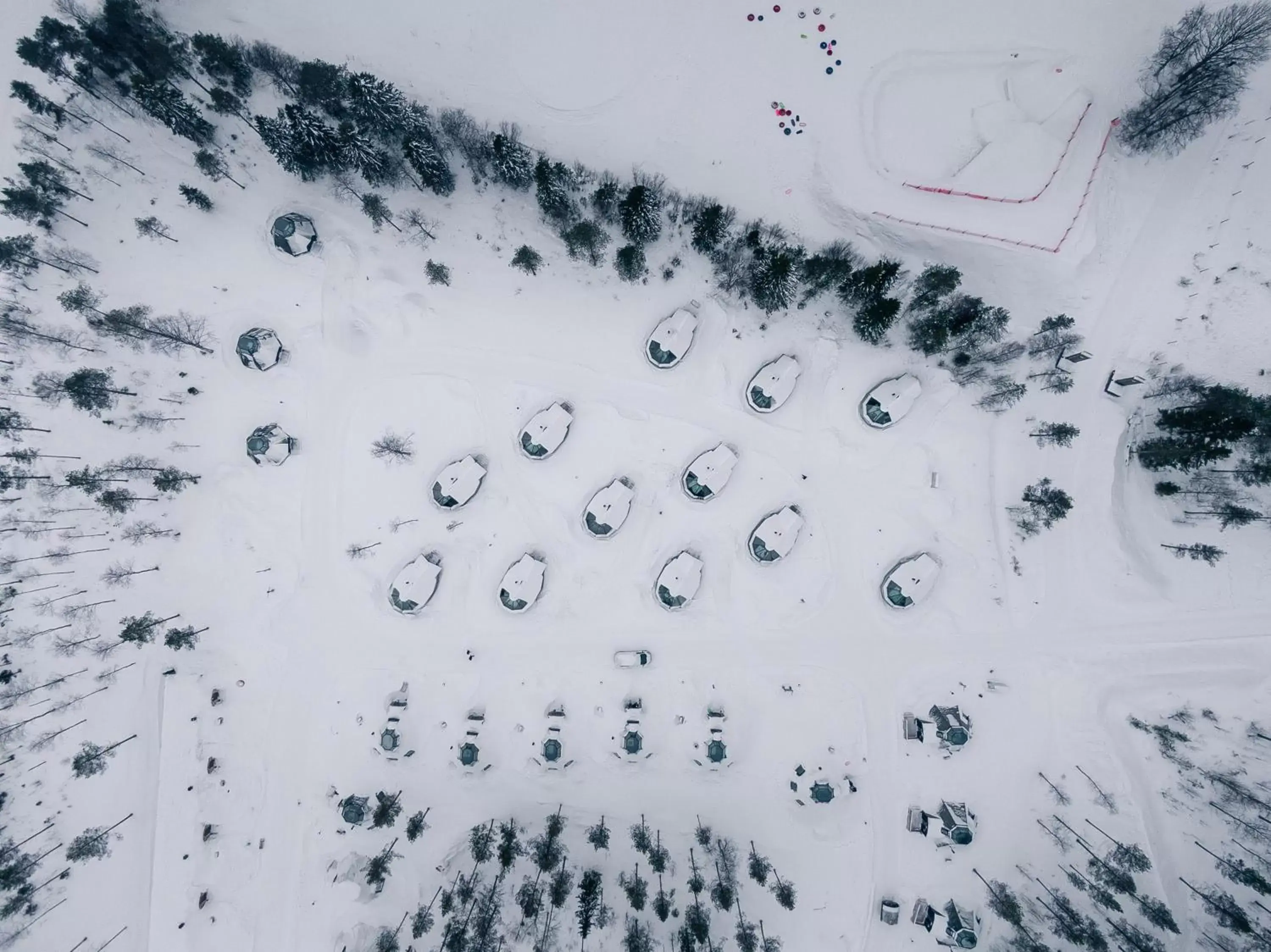 Bird's eye view in Apukka Resort