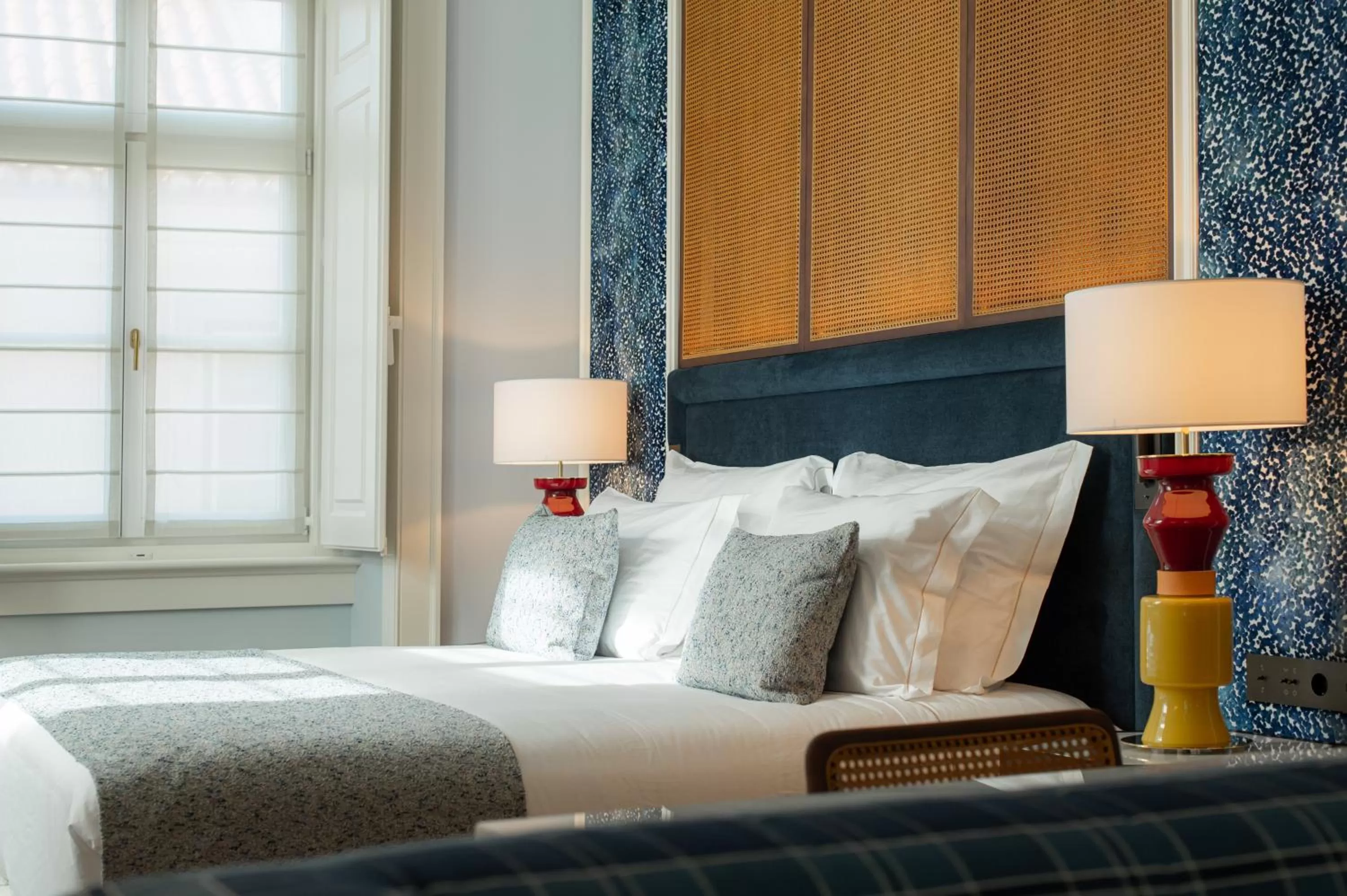 Bed in Palácio Ludovice Wine Experience Hotel