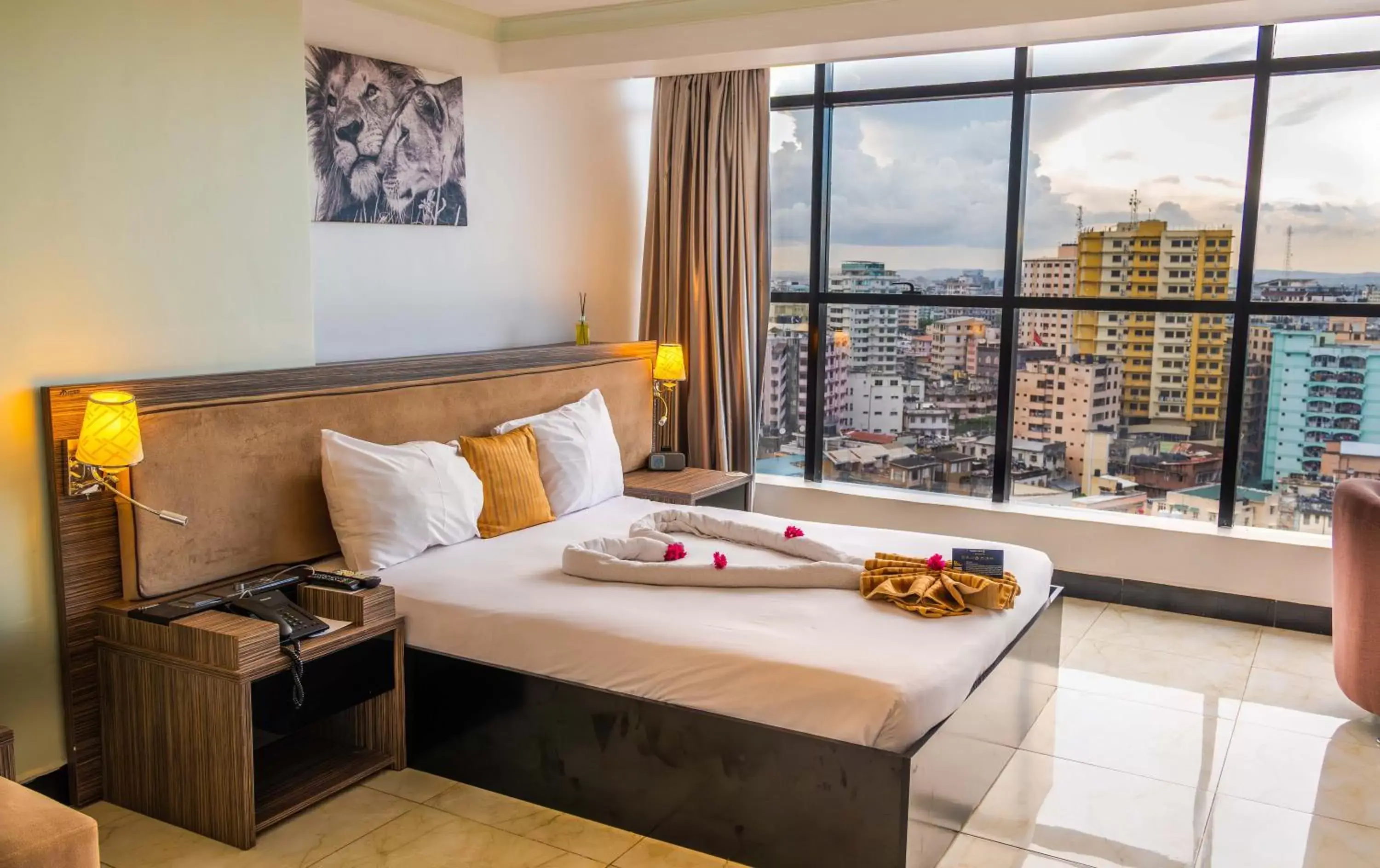 Bed in Golden Tulip Dar Es Salaam City Center Hotel Bed in Golden Tulip Dar Es Salaam City Center Hotel