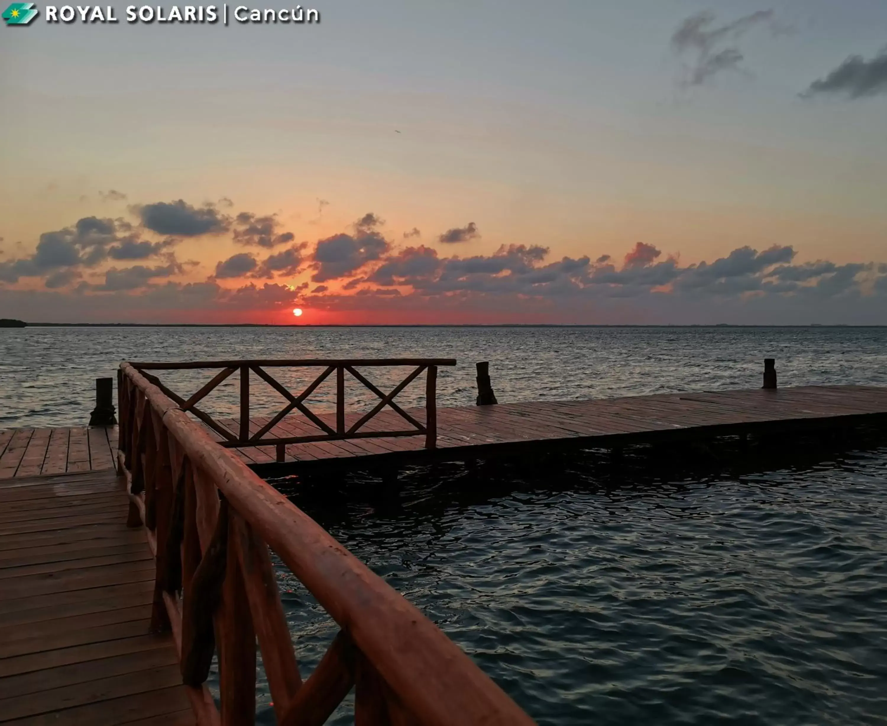 Sunset in Royal Solaris Cancun-All Inclusive