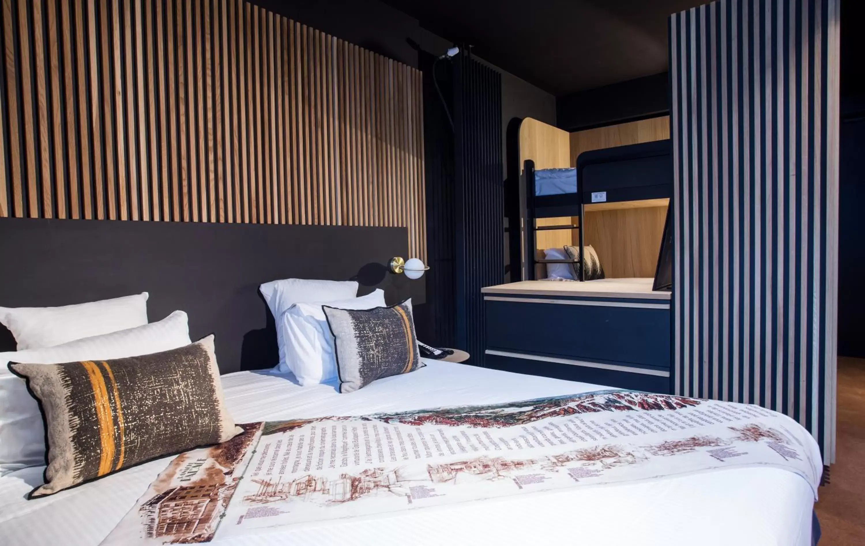 Bed in La Folie Douce Hotels Chamonix