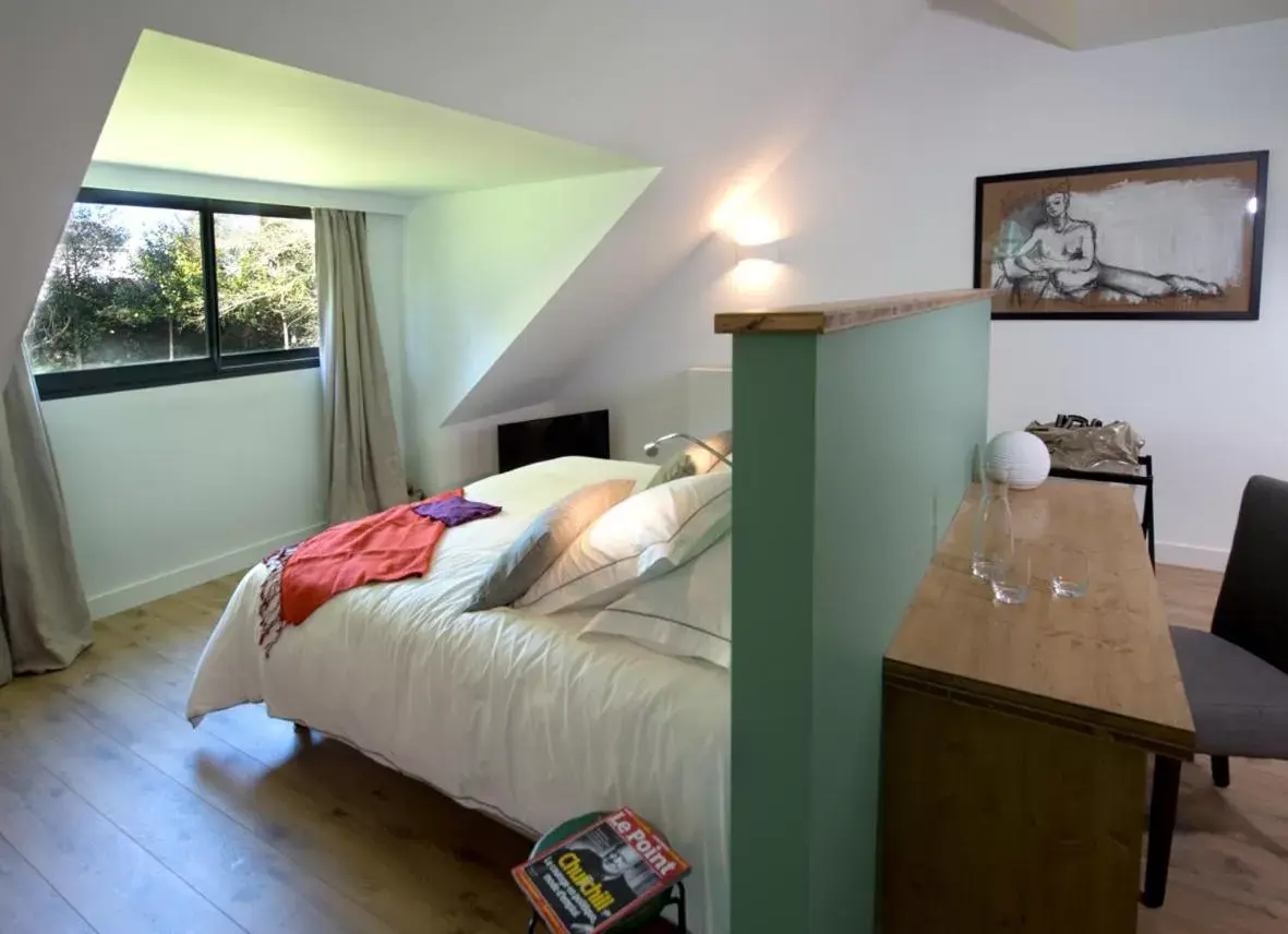 Bedroom, Bed in Manoir des Eperviers