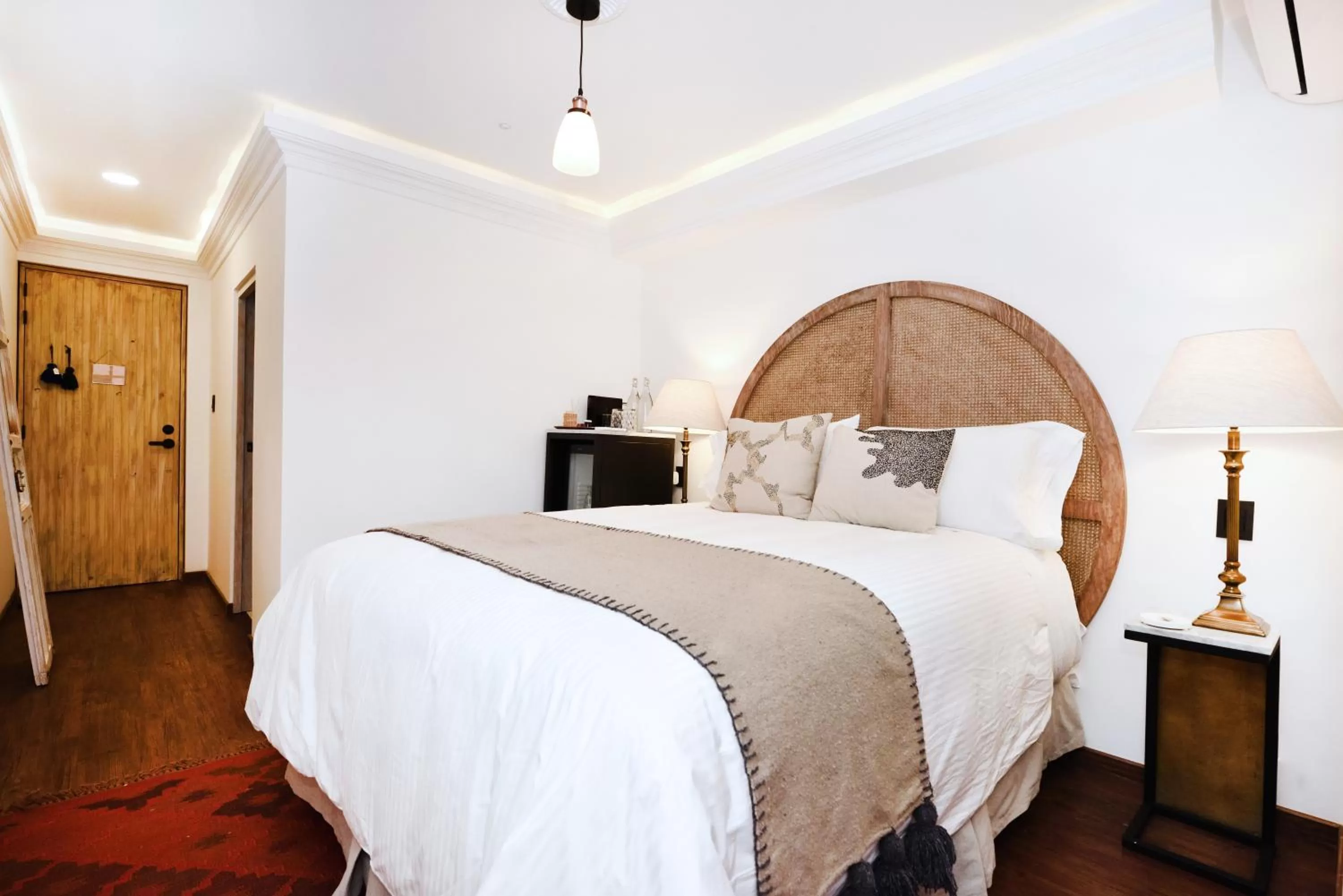 Bed in Orchid House Mexico City