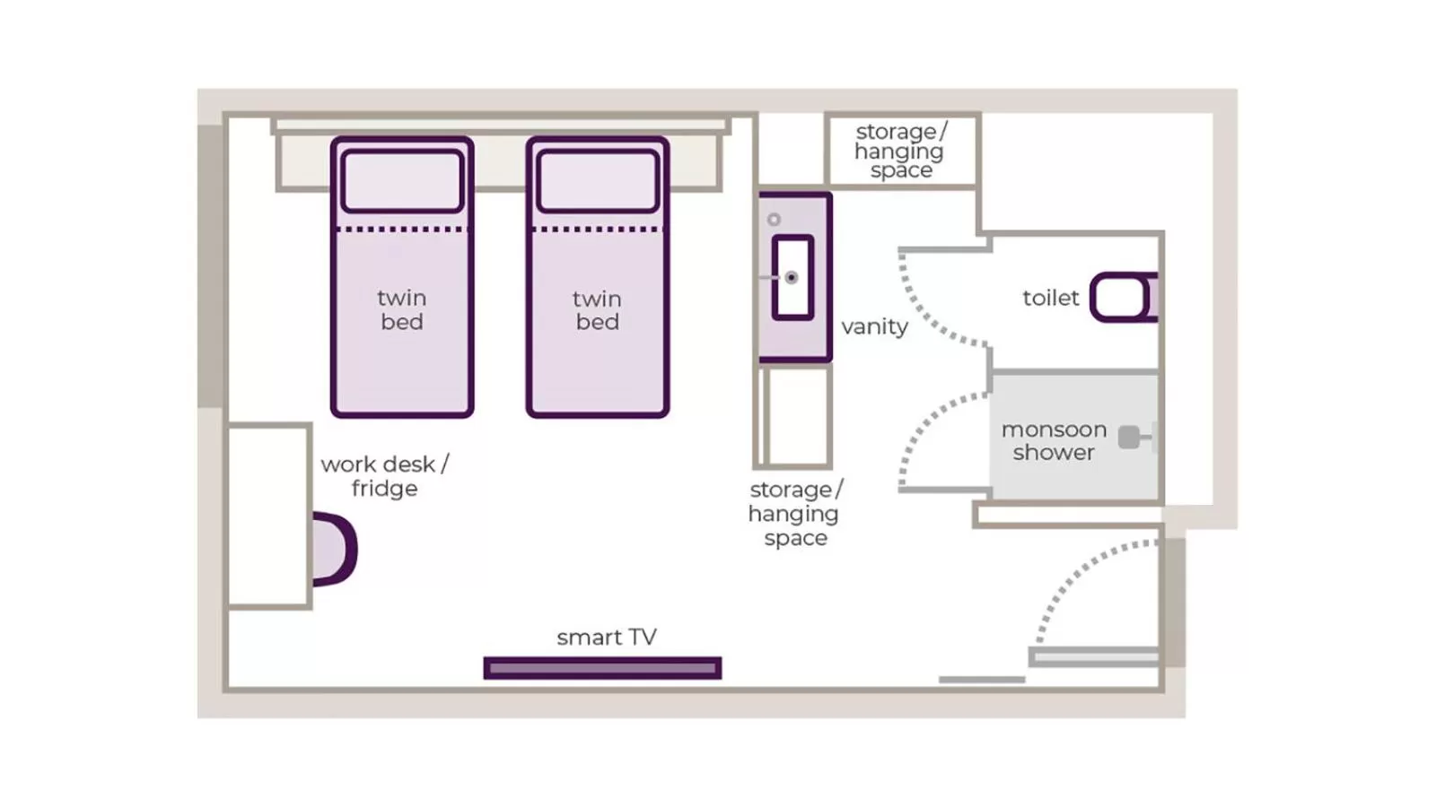 Floor plan in YOTEL Istanbul Airport, City Entrance