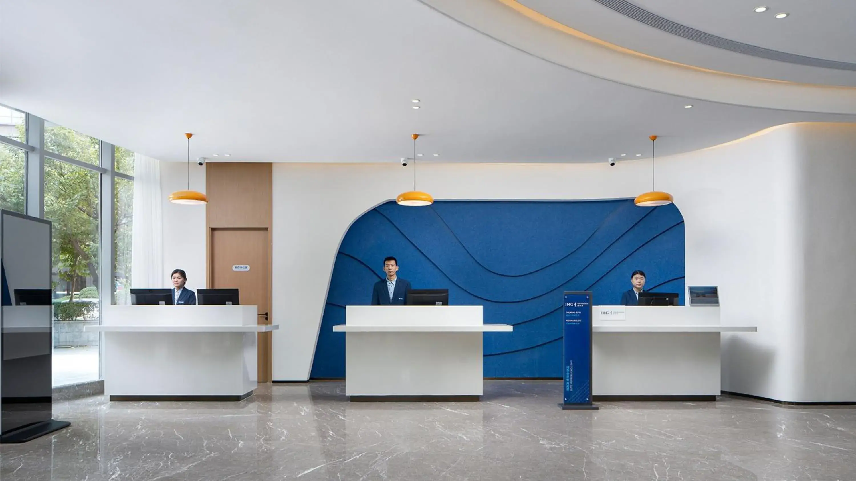 Property building, Lobby/Reception in Holiday Inn Express Xi'an Qujiang Center, an IHG Hotel