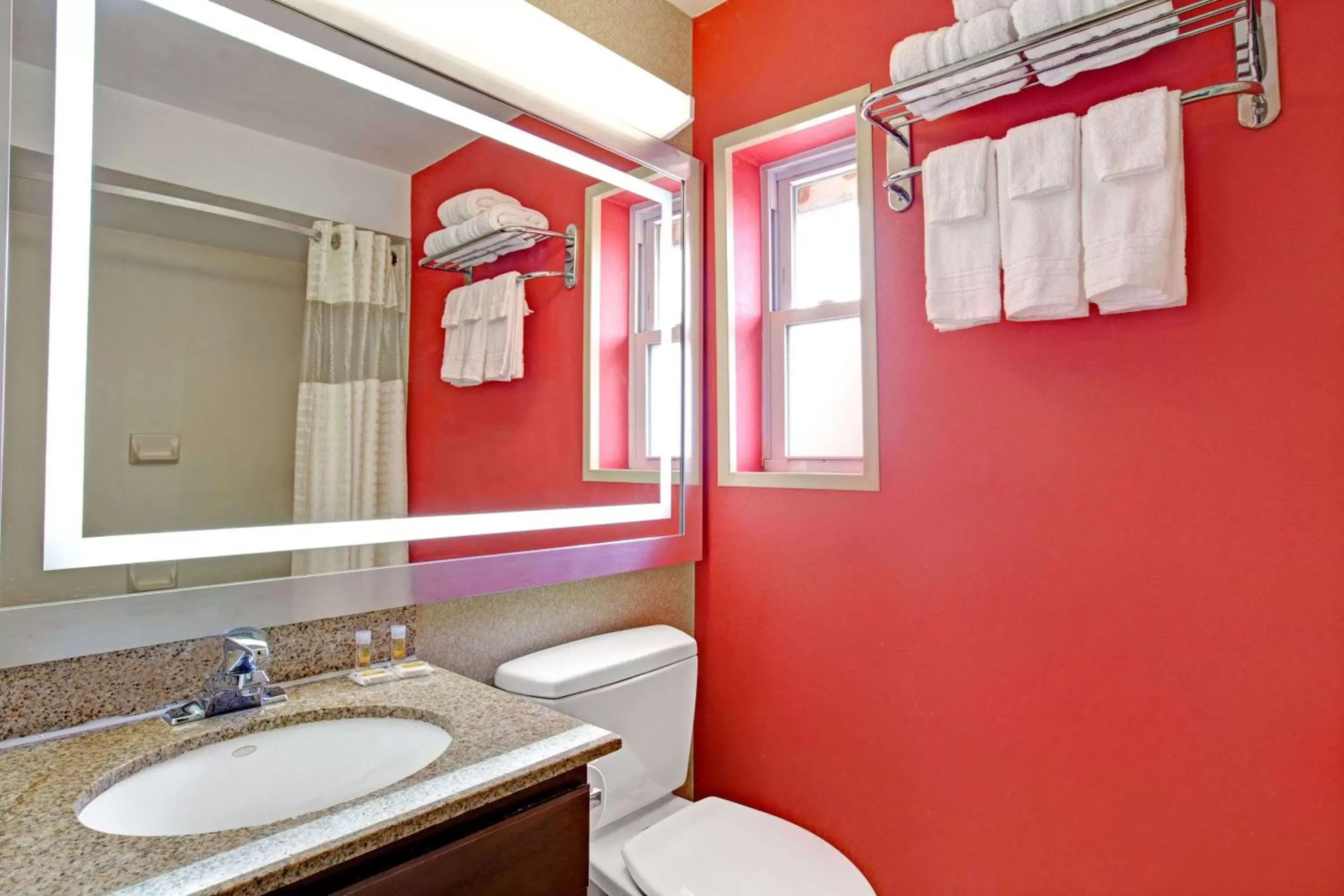 Photo of the whole room, Bathroom in Days Inn by Wyndham Ridgefield NJ