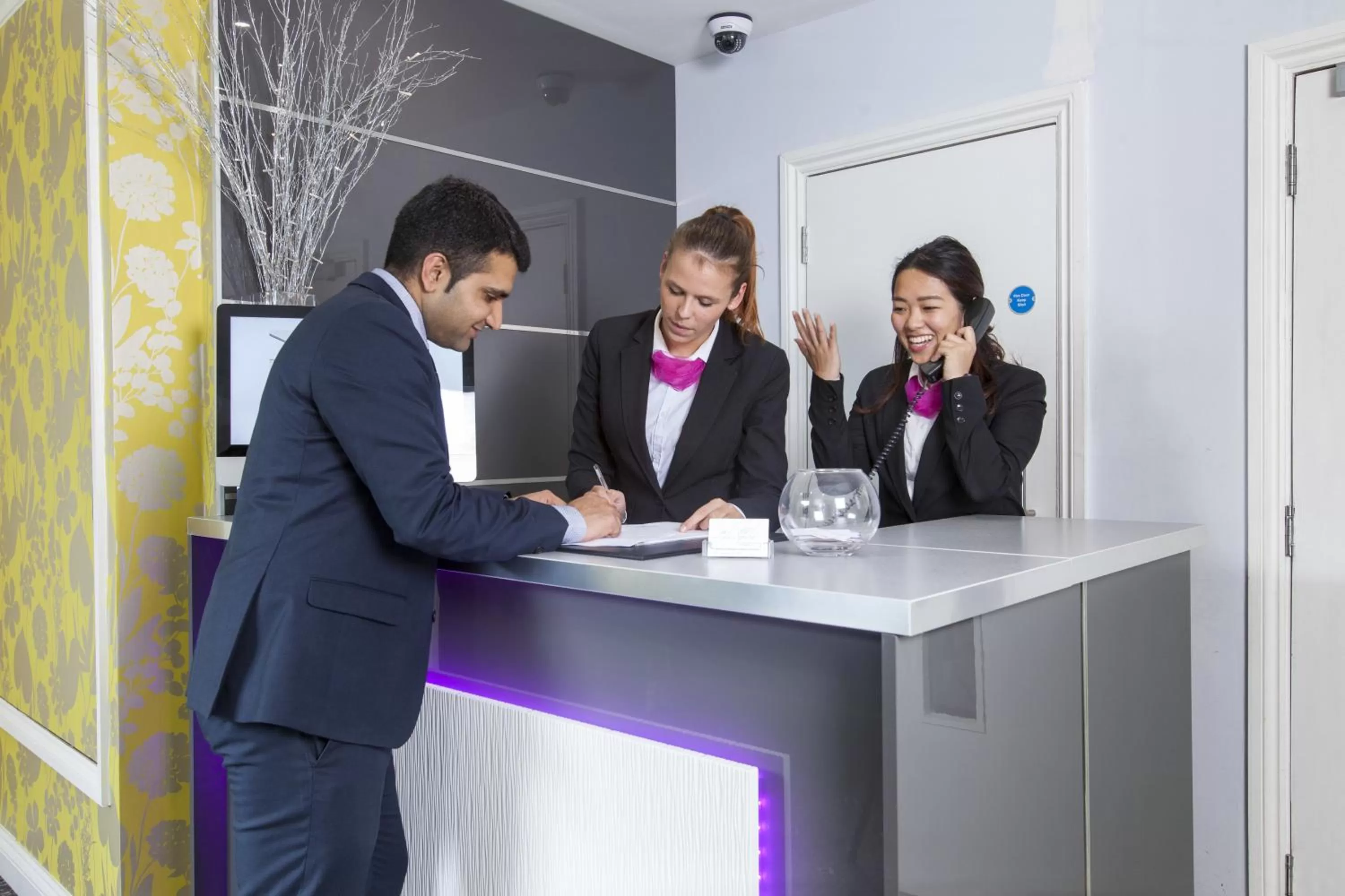 Staff in Hotel Shepherds Bush London