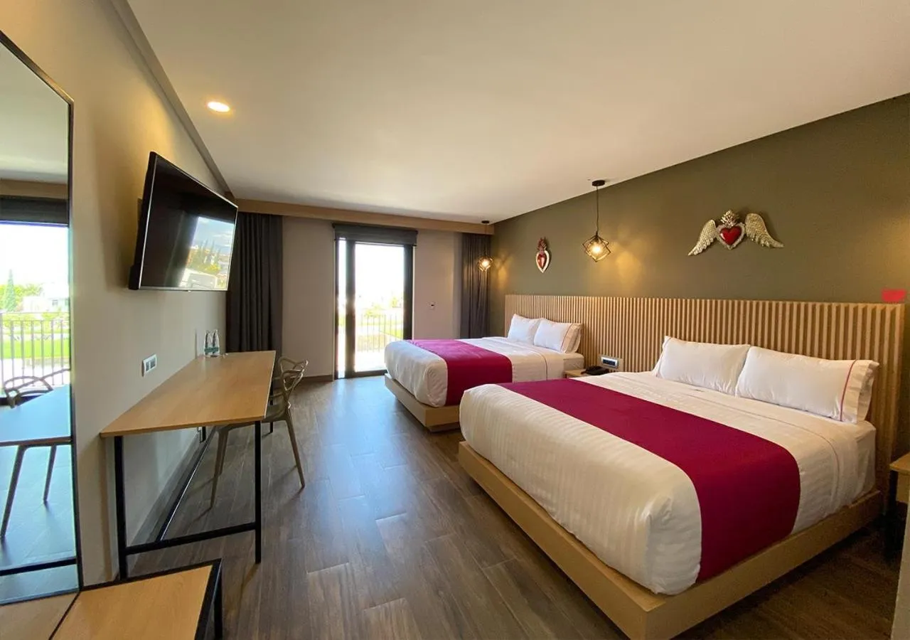 Bed in Hotel MX más san miguel de allende