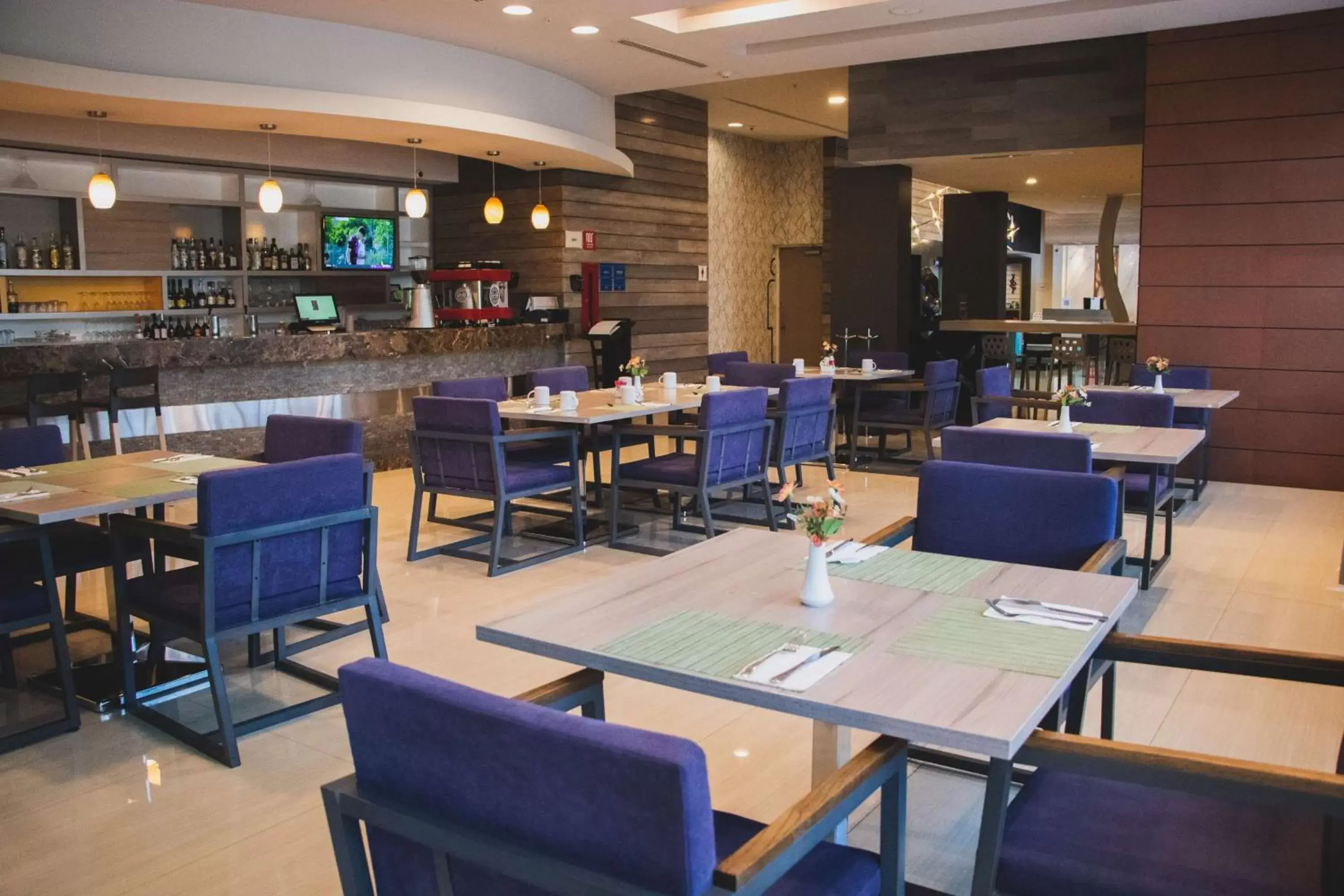 Lounge or bar, Restaurant/Places to Eat in Hilton Garden Inn Leon Poliforum