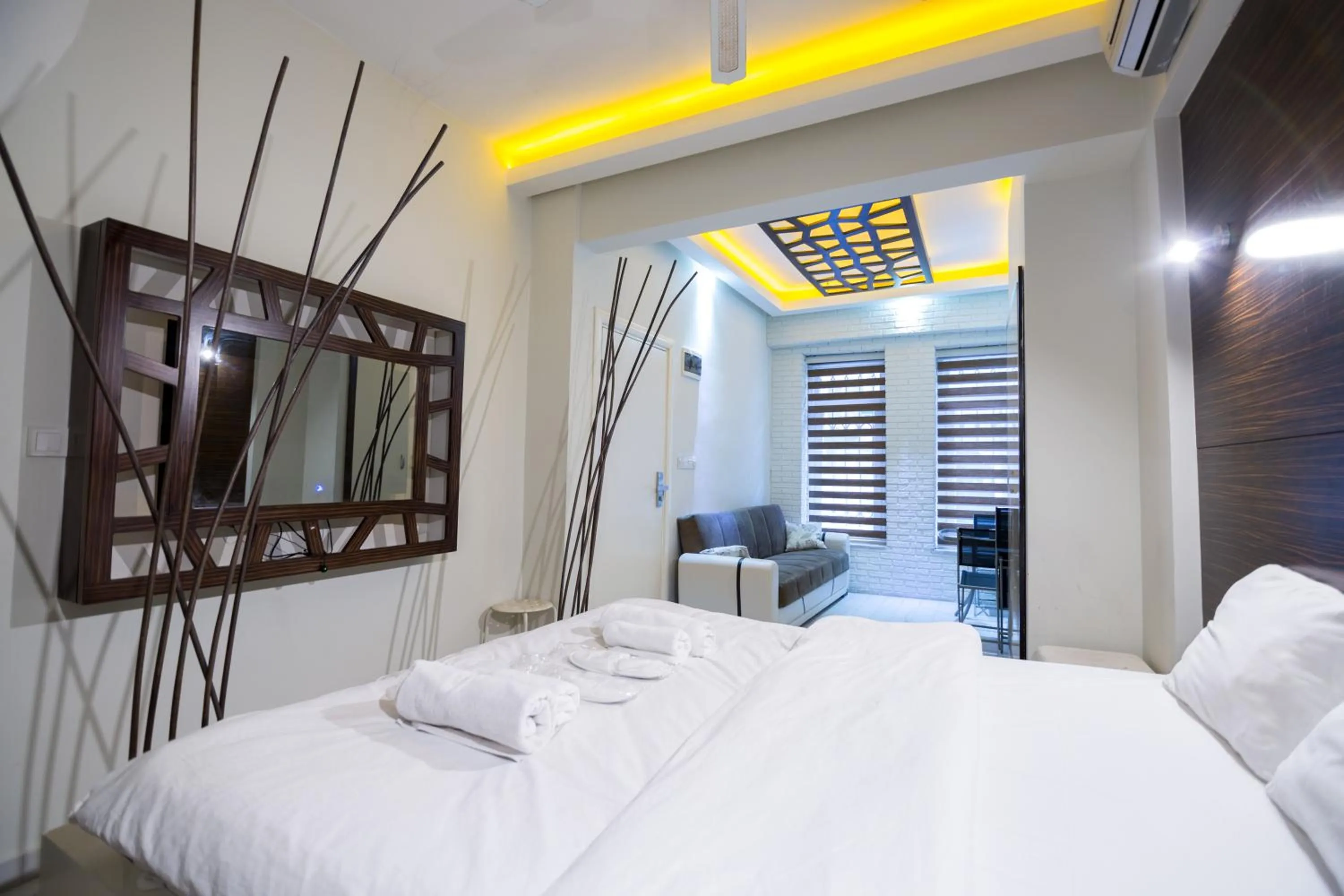 Photo of the whole room, Bed in Element Suites