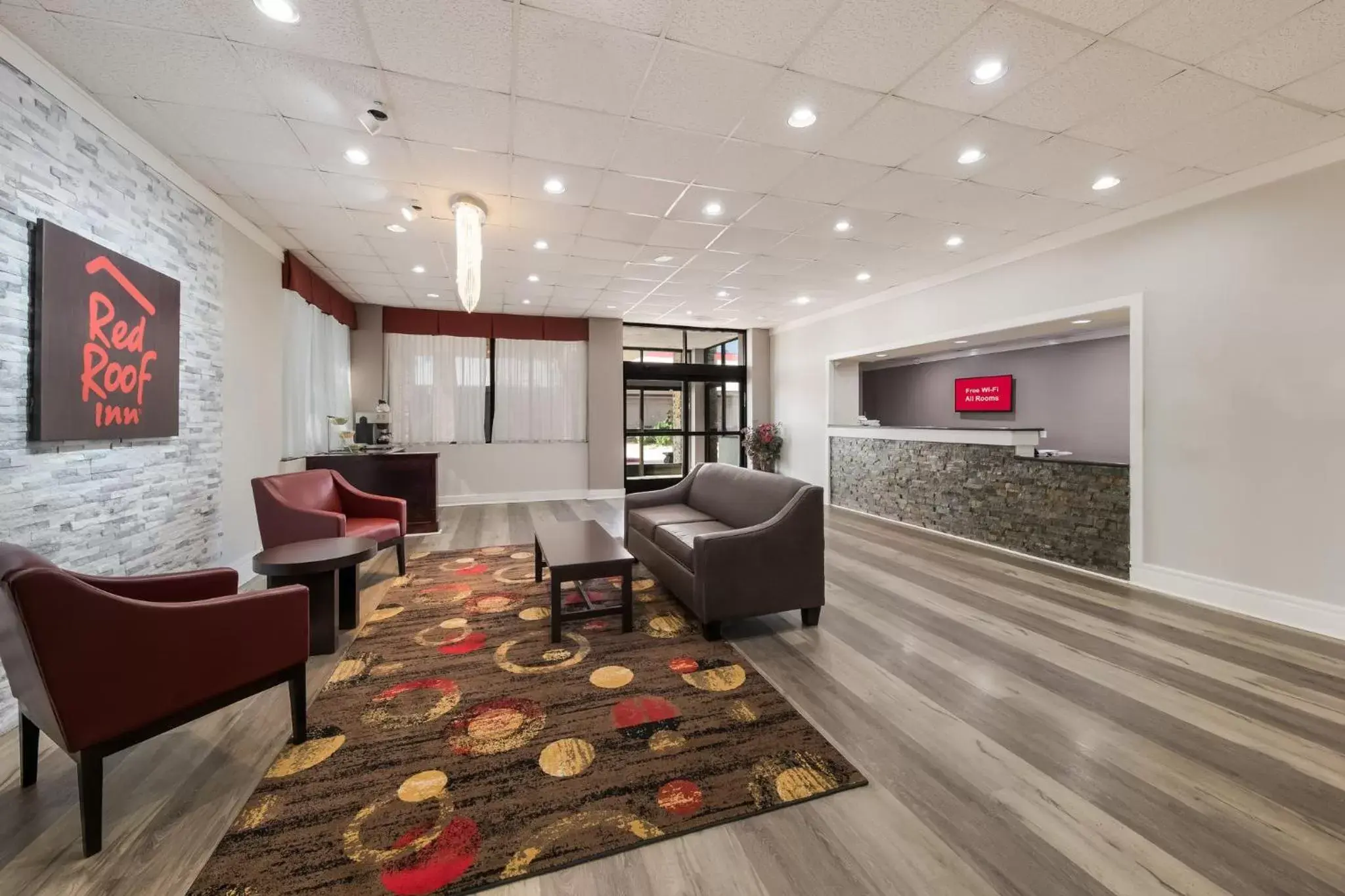 Lobby or reception, Seating Area in Red Roof Inn & Conference Center McKinney