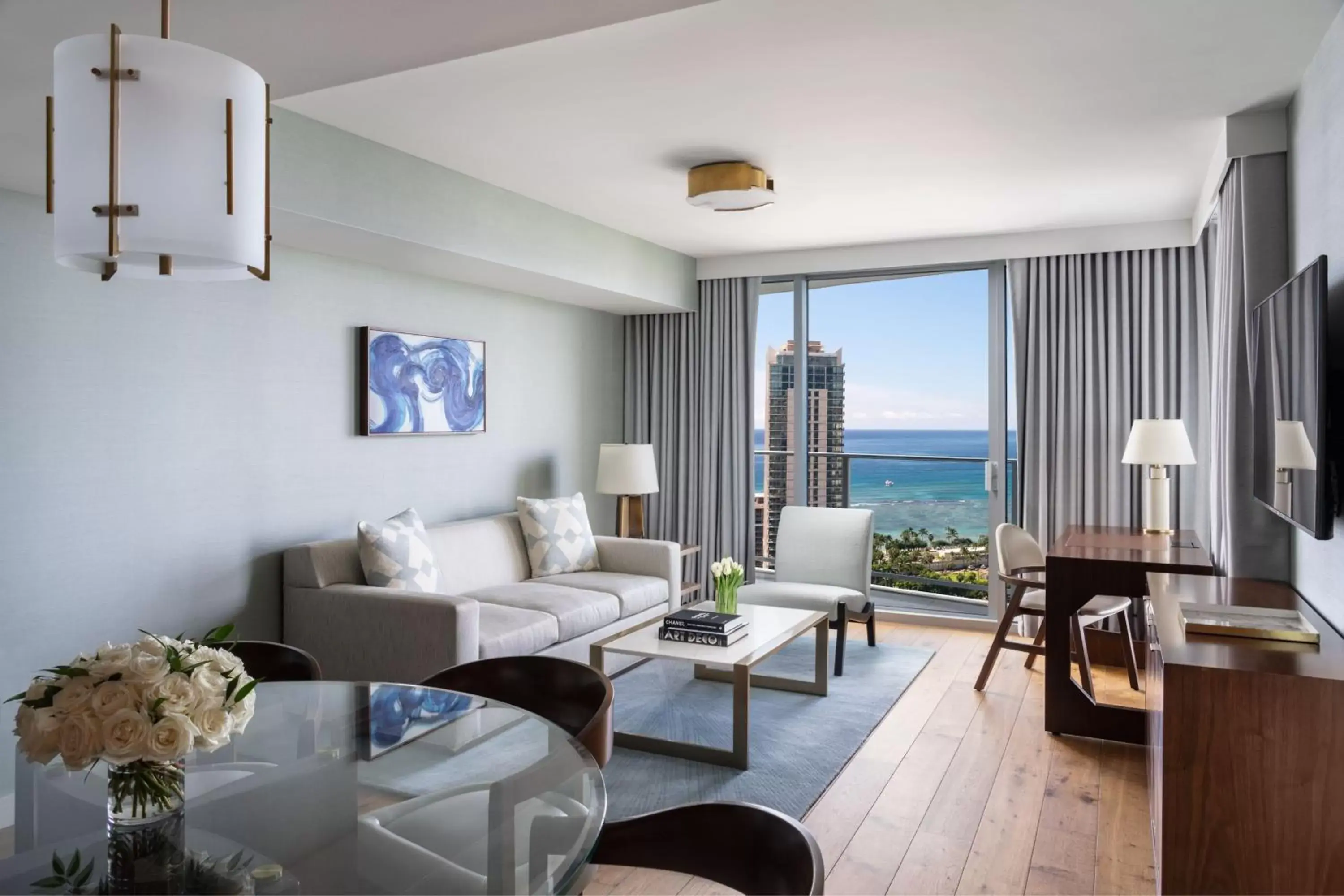 Living room, Seating Area in The Ritz-Carlton Residences, Waikiki Beach Hotel