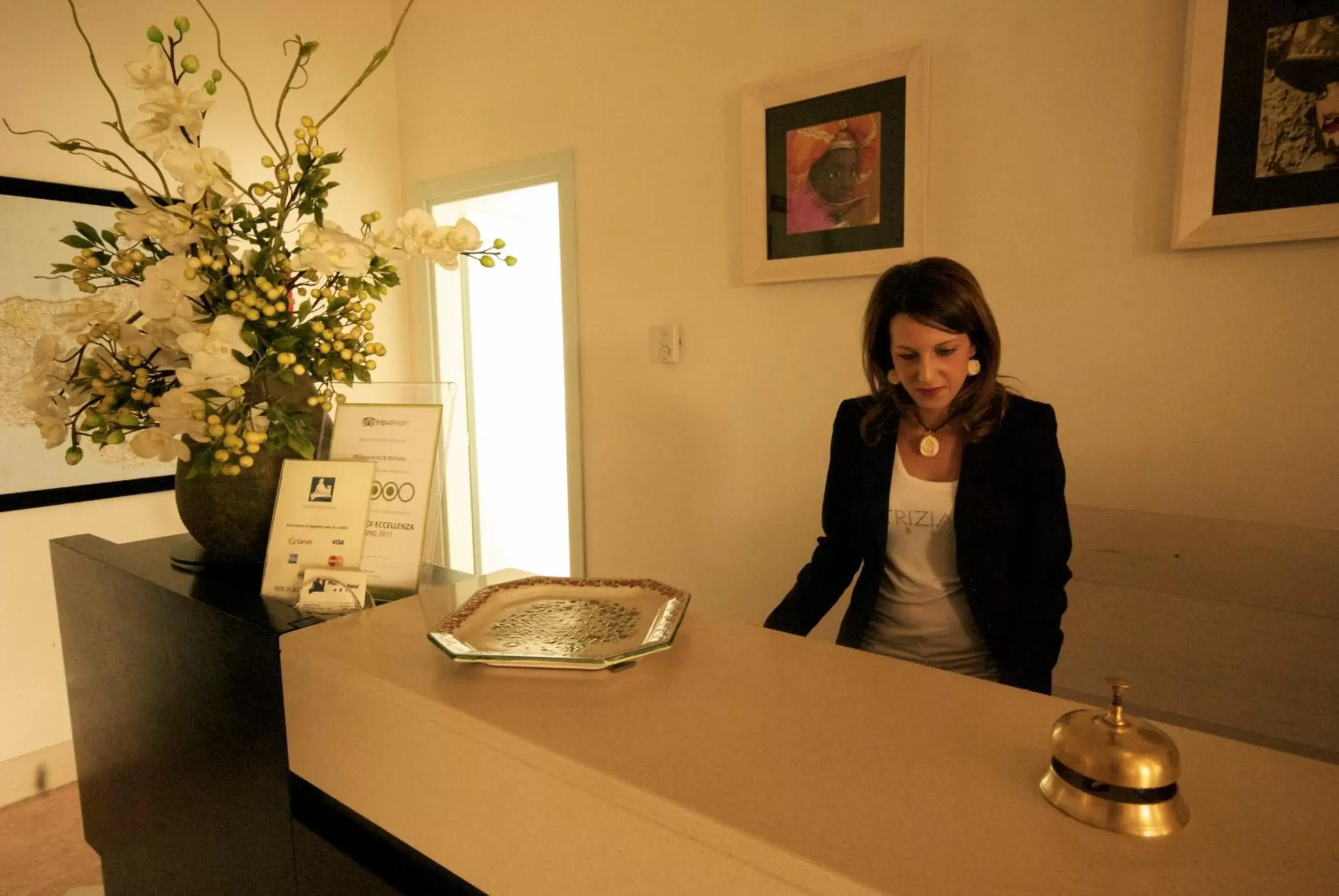 Lobby or reception in Mahara Hotel & Wellness Lobby or reception in Mahara Hotel & Wellness