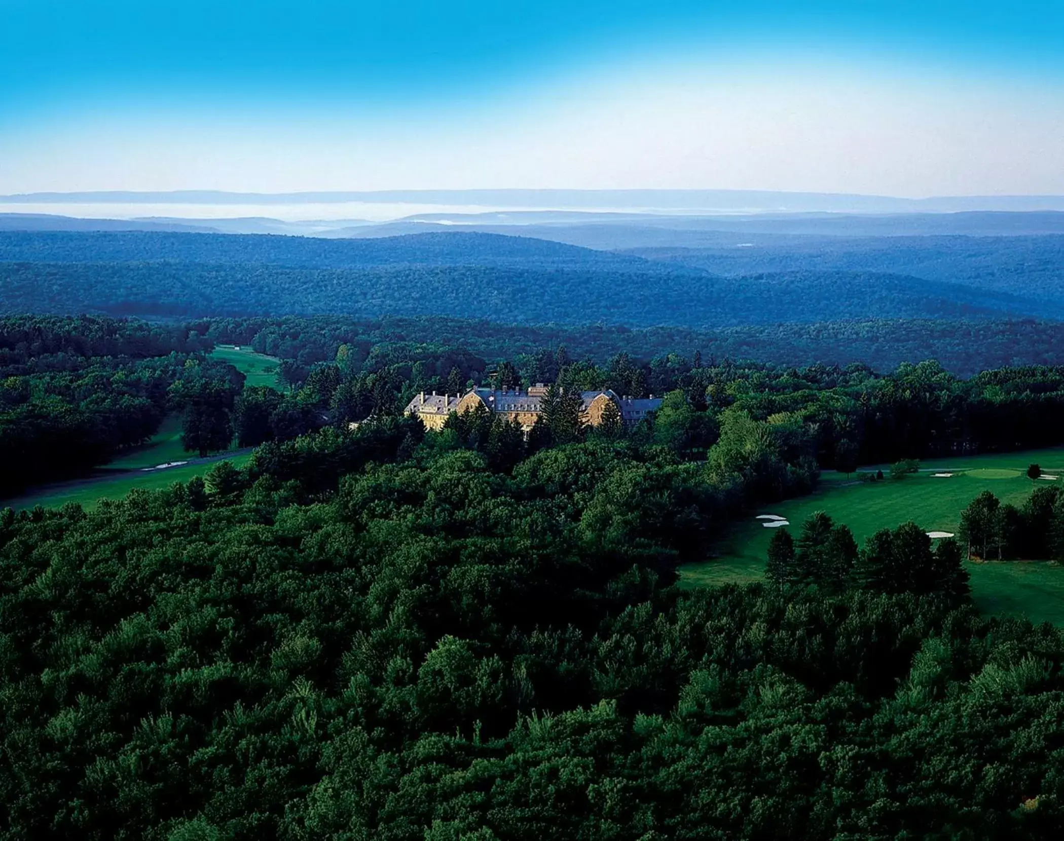 Natural landscape, Bird's-eye View in Skytop Lodge