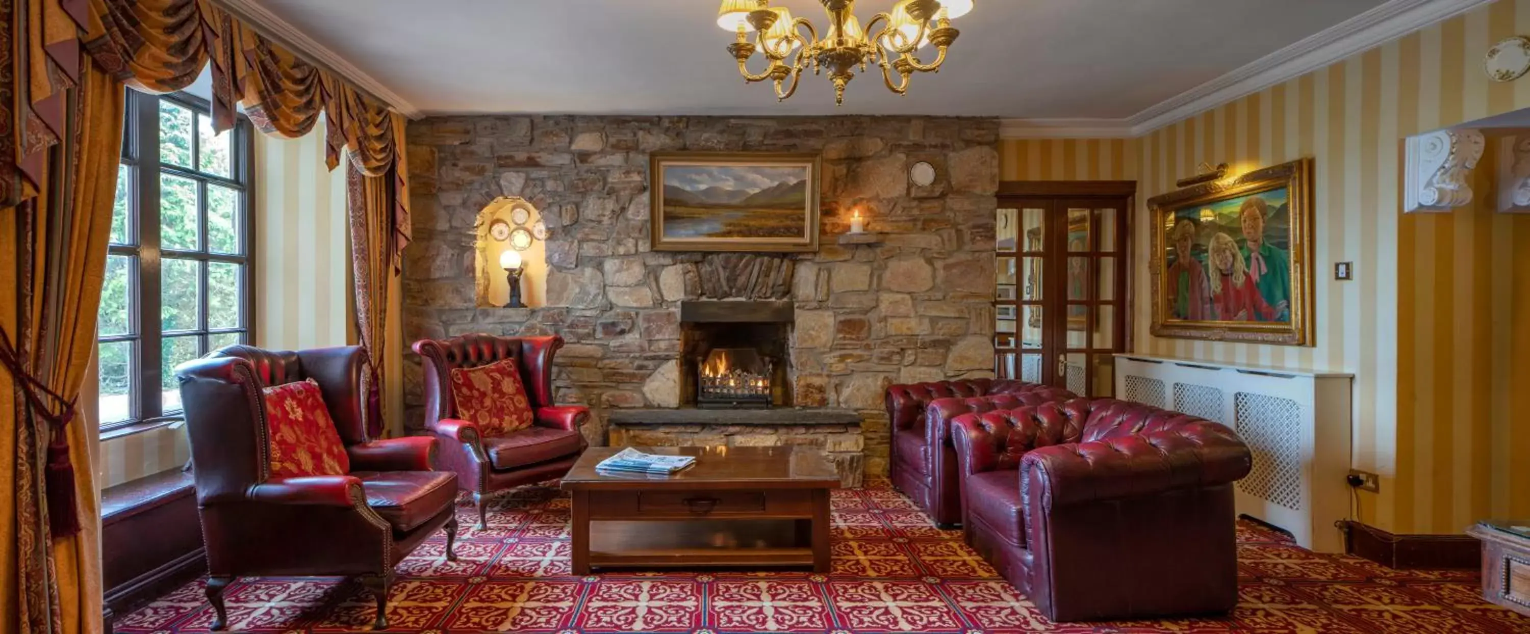 Lobby or reception in Abbeyglen Castle Hotel Lobby or reception in Abbeyglen Castle Hotel