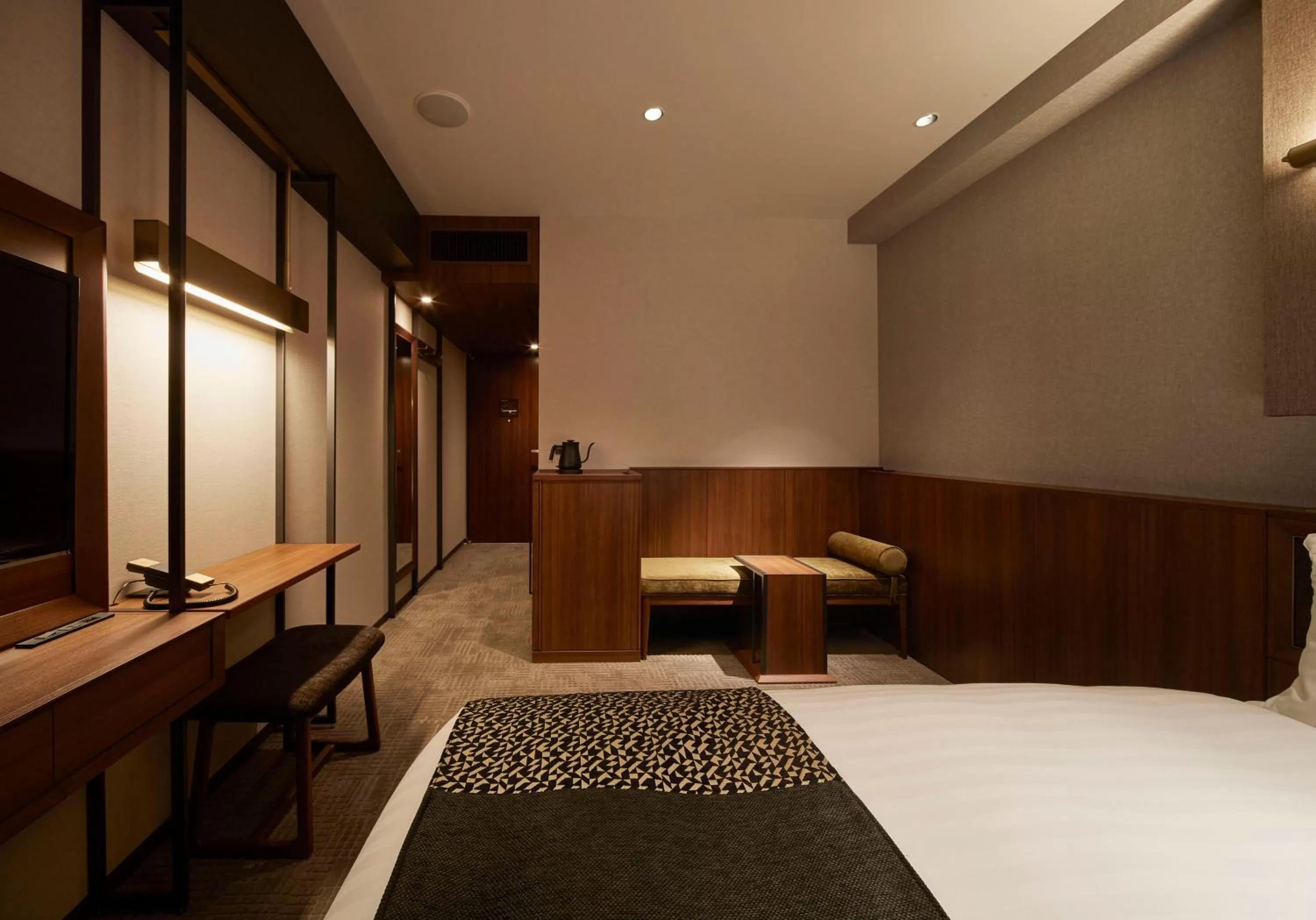 Photo of the whole room, Bed in Hotel Trad Hakata