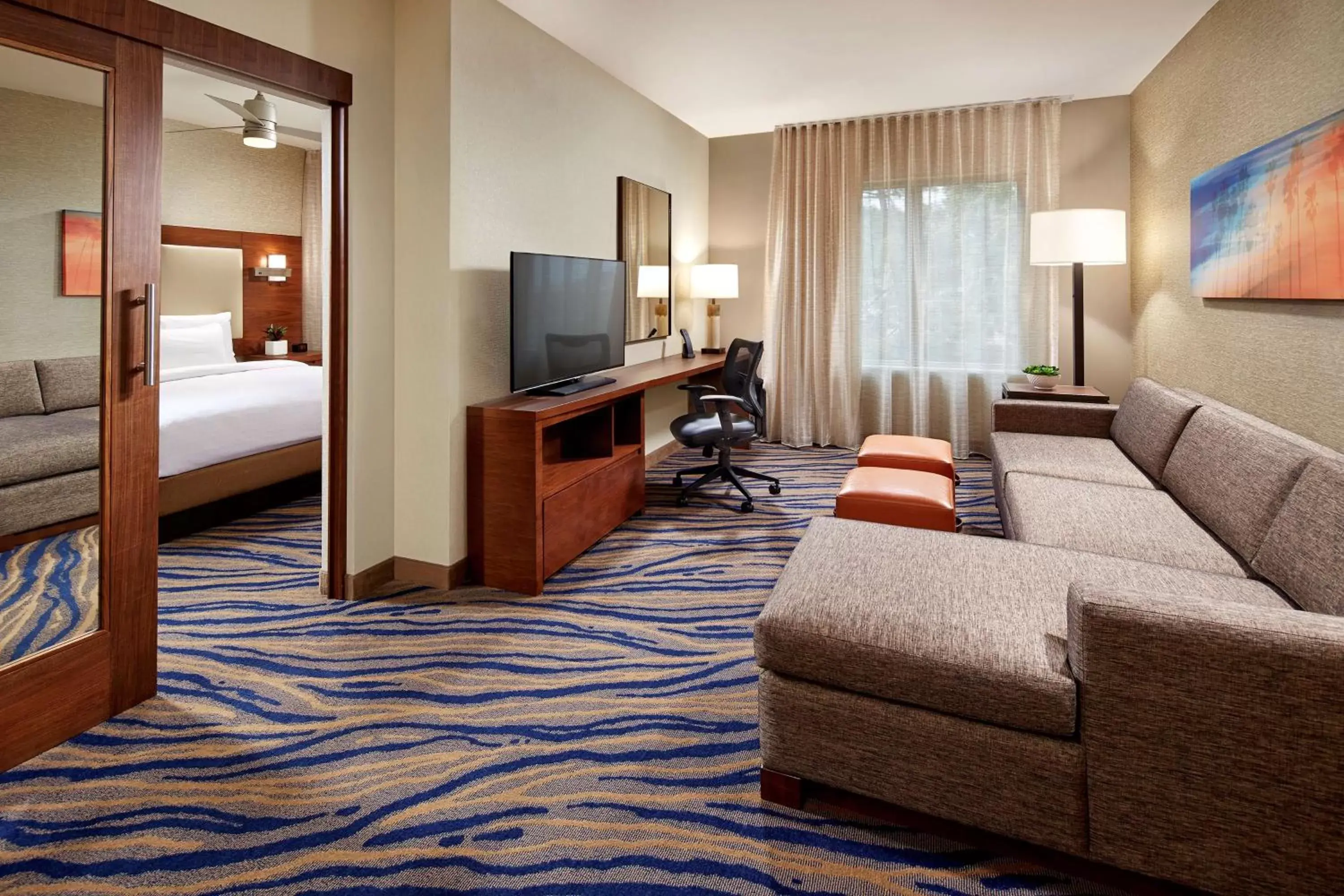 Living room, Seating Area in Homewood Suites by Hilton San Diego Mission Valley/Zoo