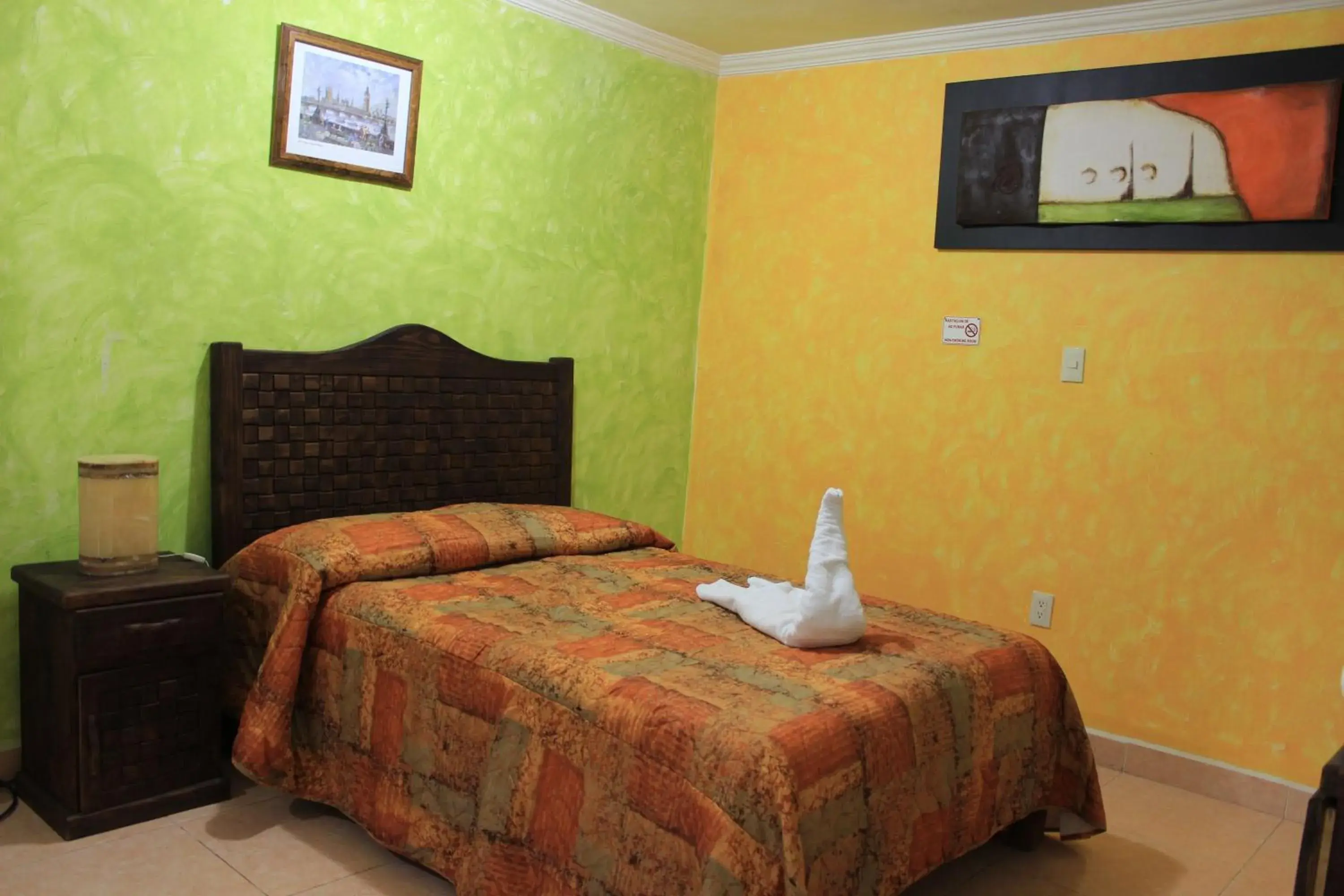 Bed in Terracota Corner Rooms