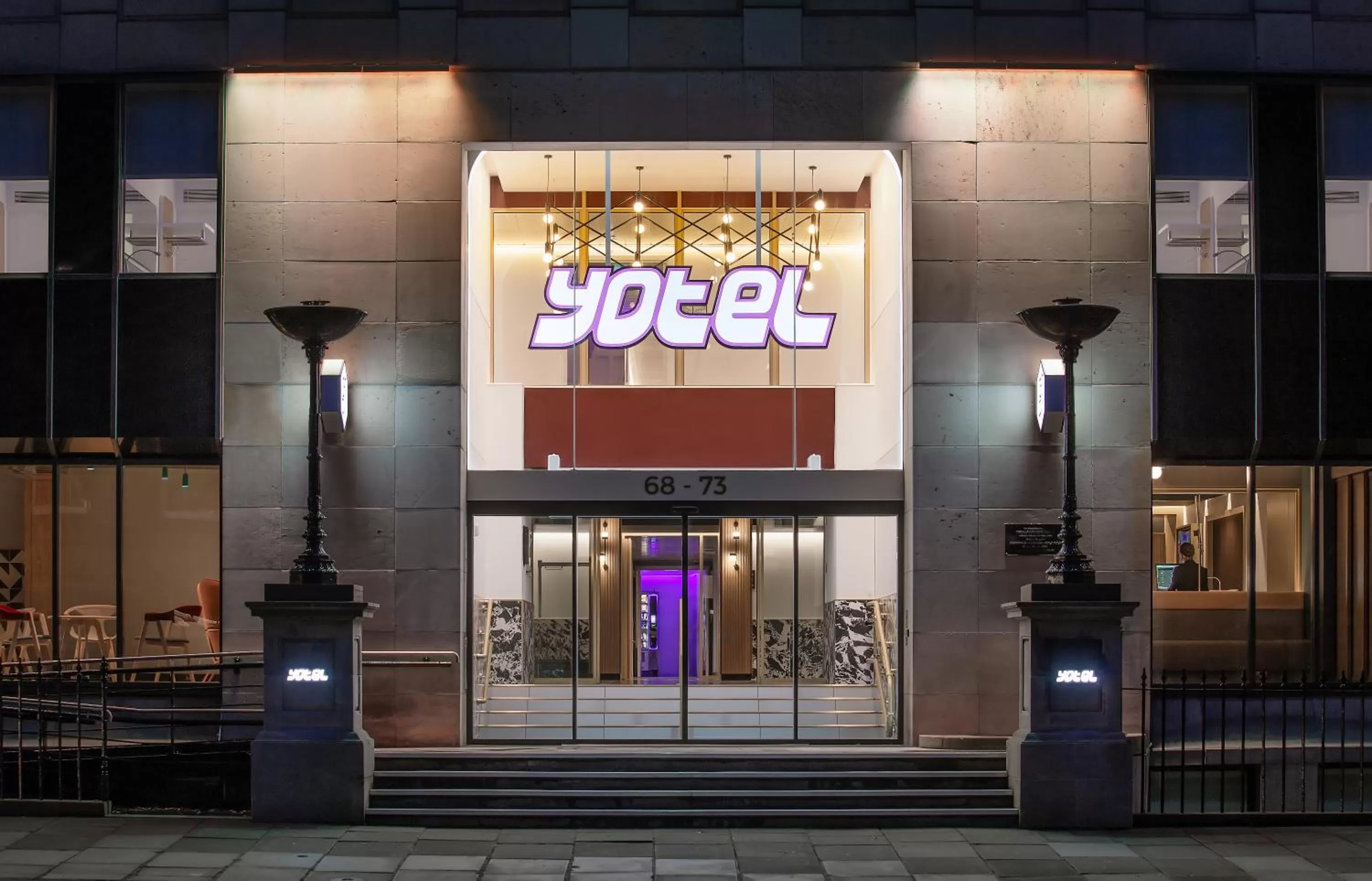 Facade/entrance in YOTEL Edinburgh
