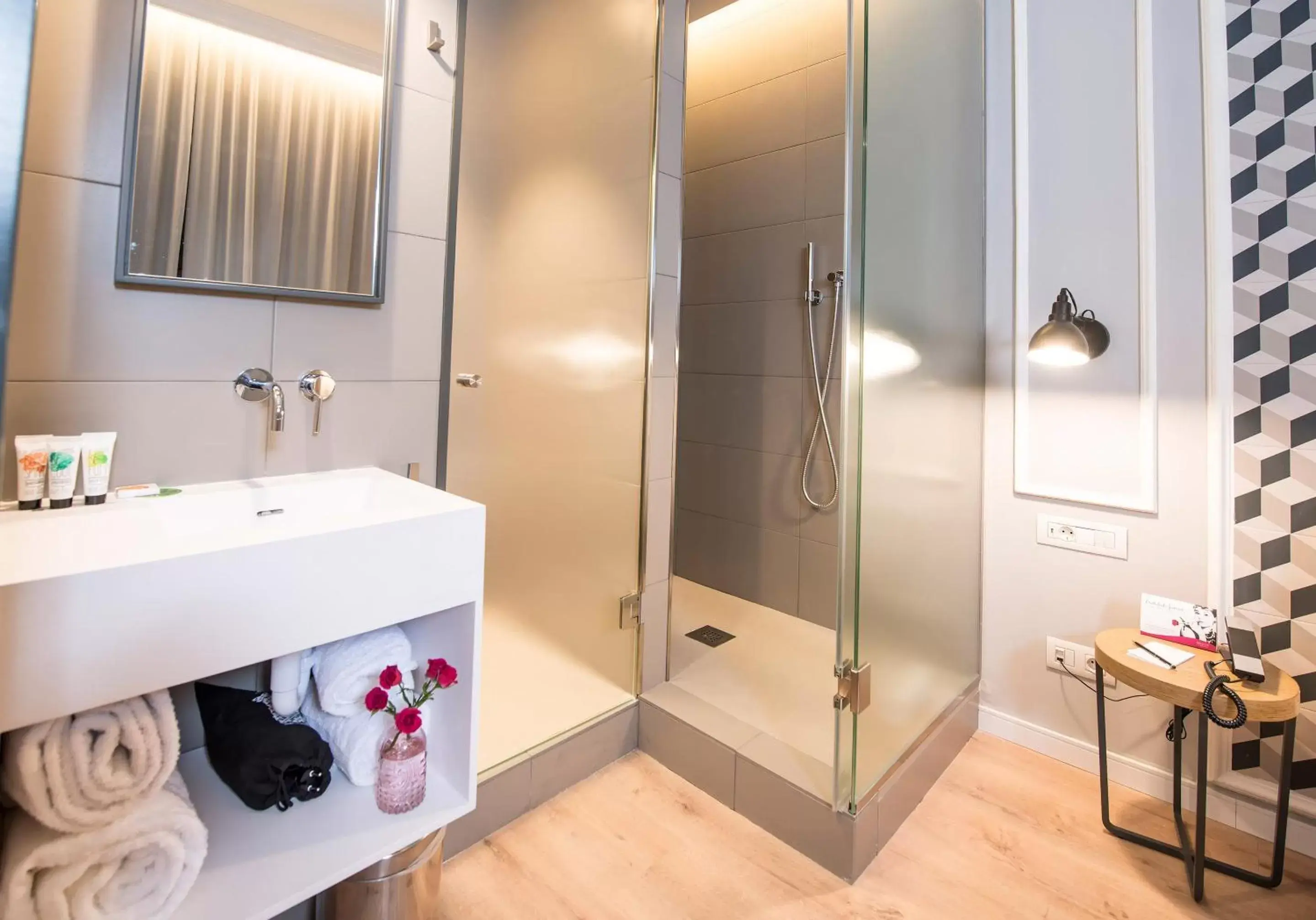 Shower, Bathroom in Mosaic Barcelona by Ona