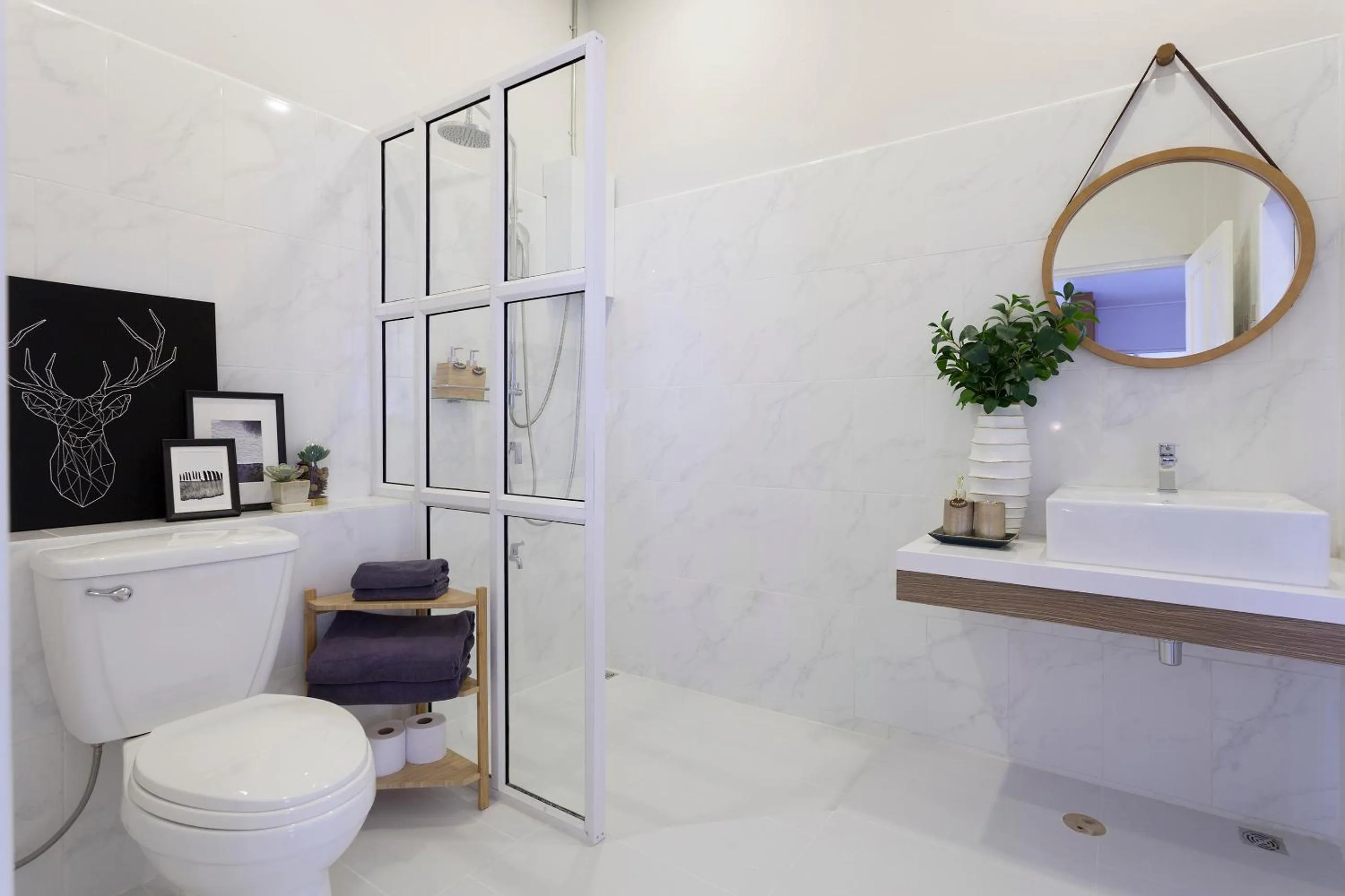 Shower in Private Pool Villa 89 Nimman Chiang Mai