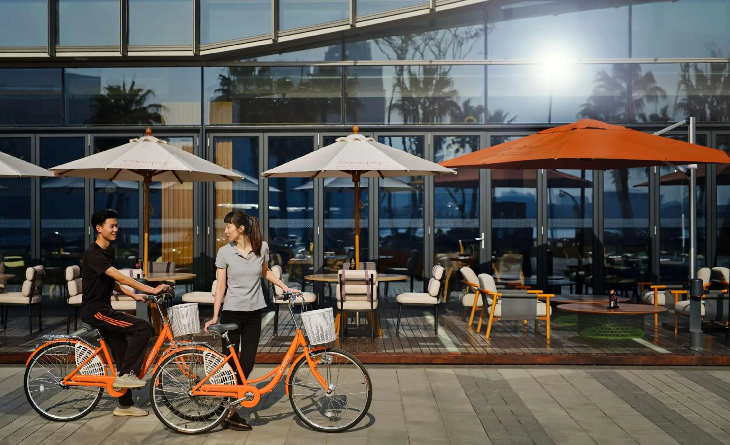 Patio in Canopy By Hilton Hangzhou Jinsha Lake
