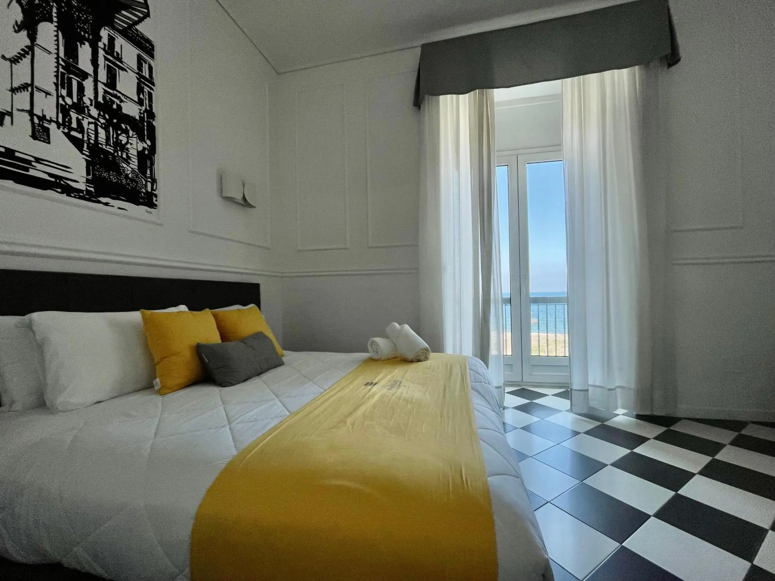 Sea view, Bed in Hotel Stabia