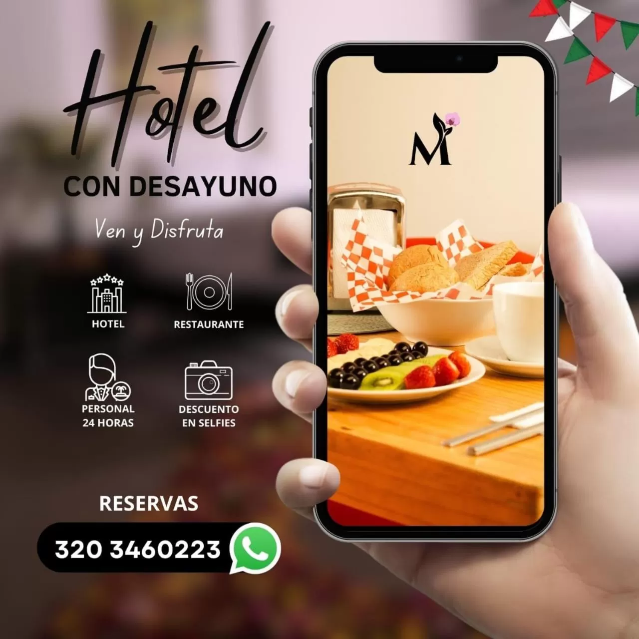 Food and drinks in Hotel Montefiore