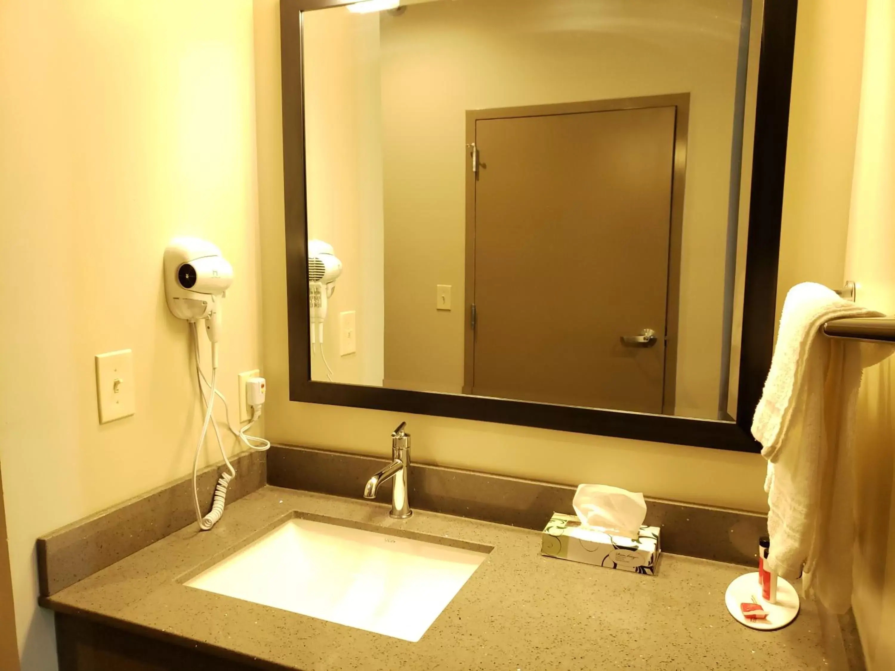 Bathroom in Super 8 by Wyndham St. Louis North