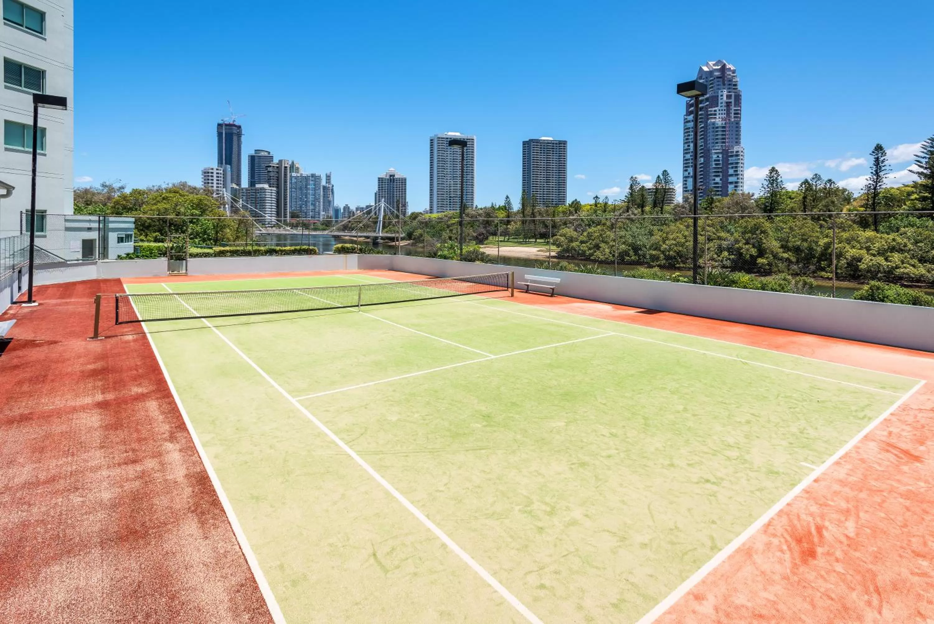 Tennis court in The Waterford on Main Beach