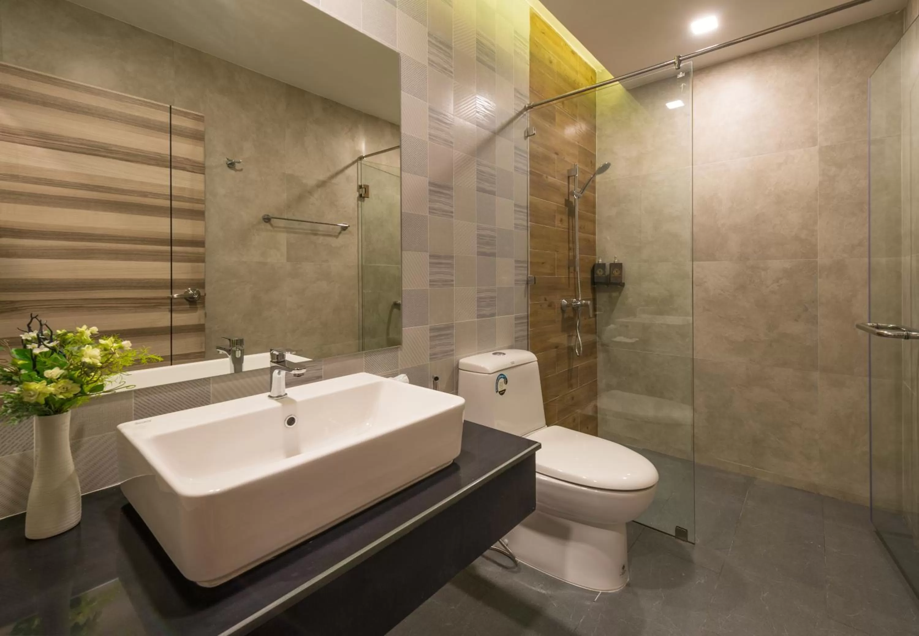 Shower in Cher​mantra​ Aonang​ Resort & Pool​ Suite