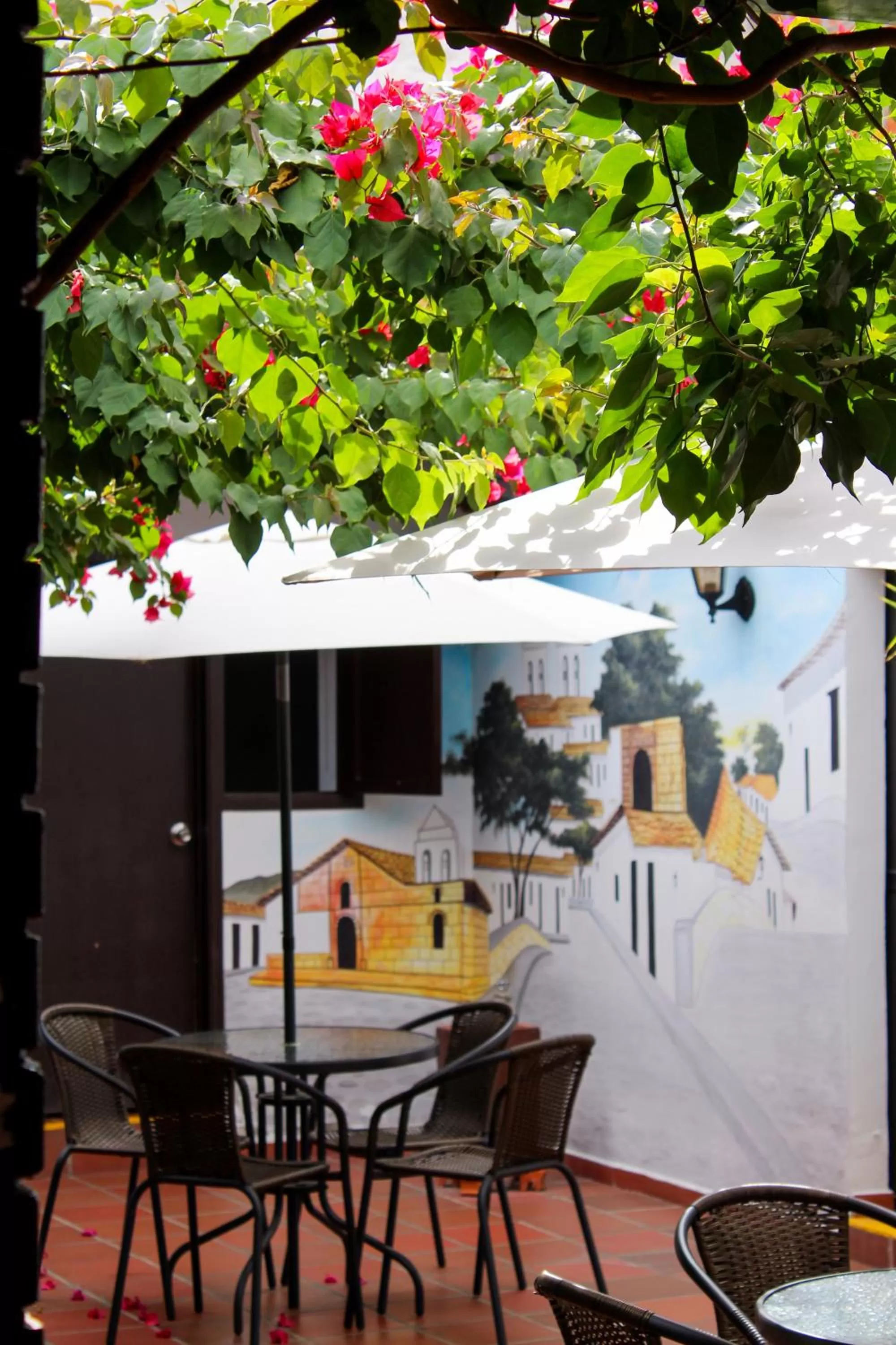 Patio in Hotel Colonial San Felipe