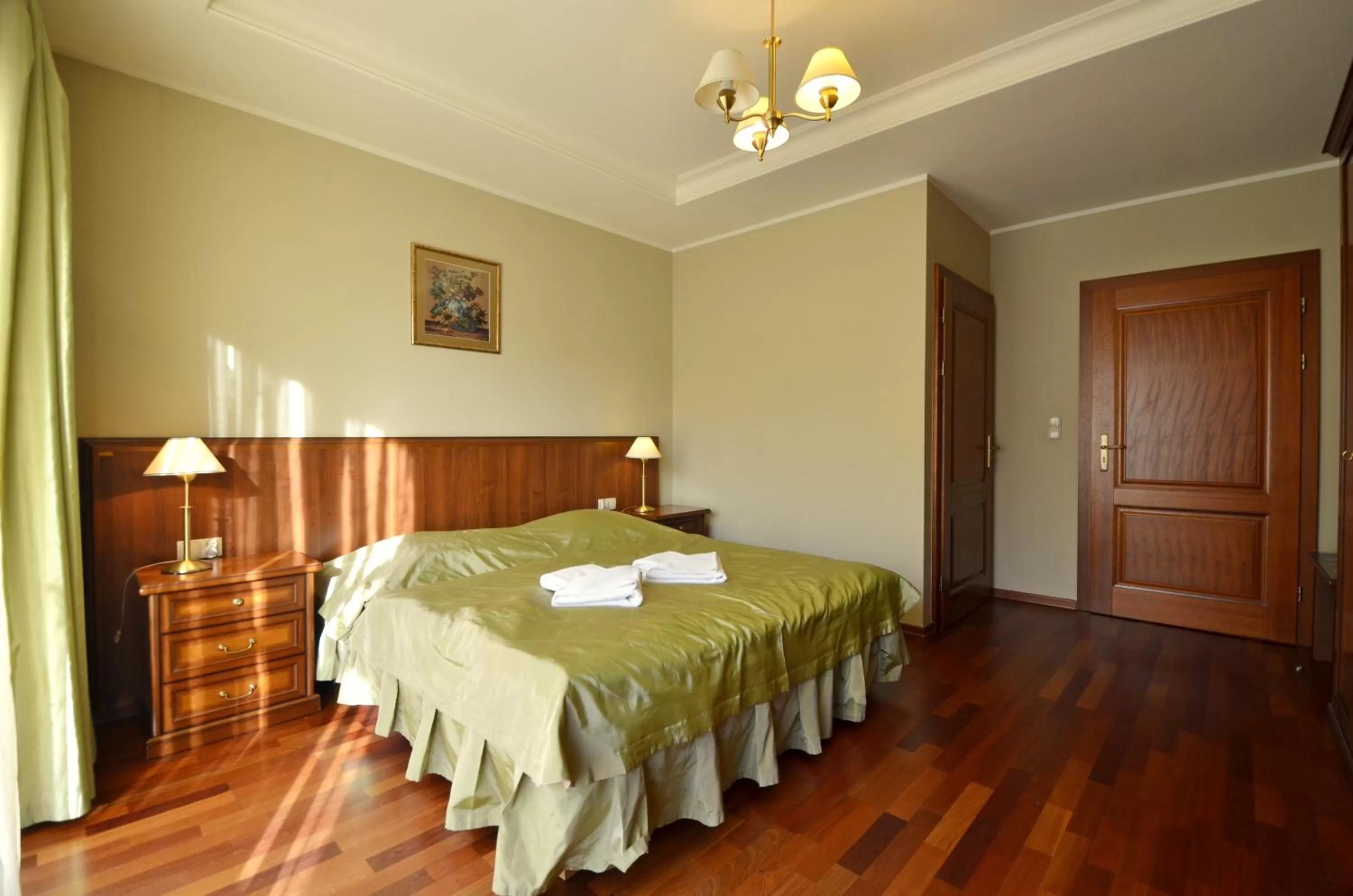 Bed in Pensjonat Nad Rzeką