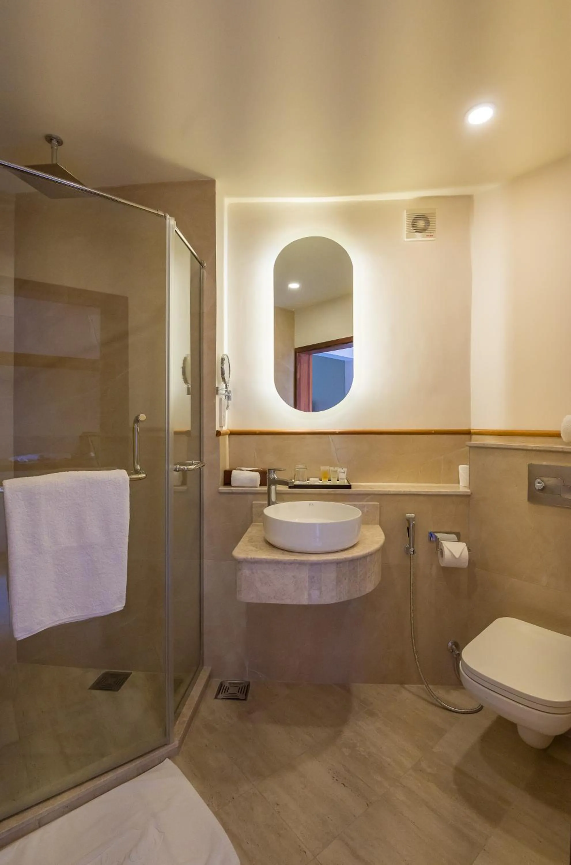 Shower in White Sands Hotel