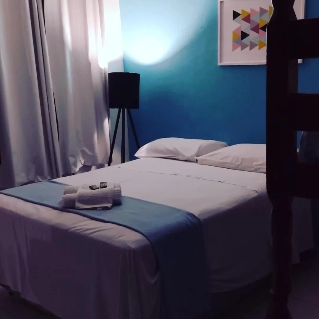 Bed in Pousada Beluga
