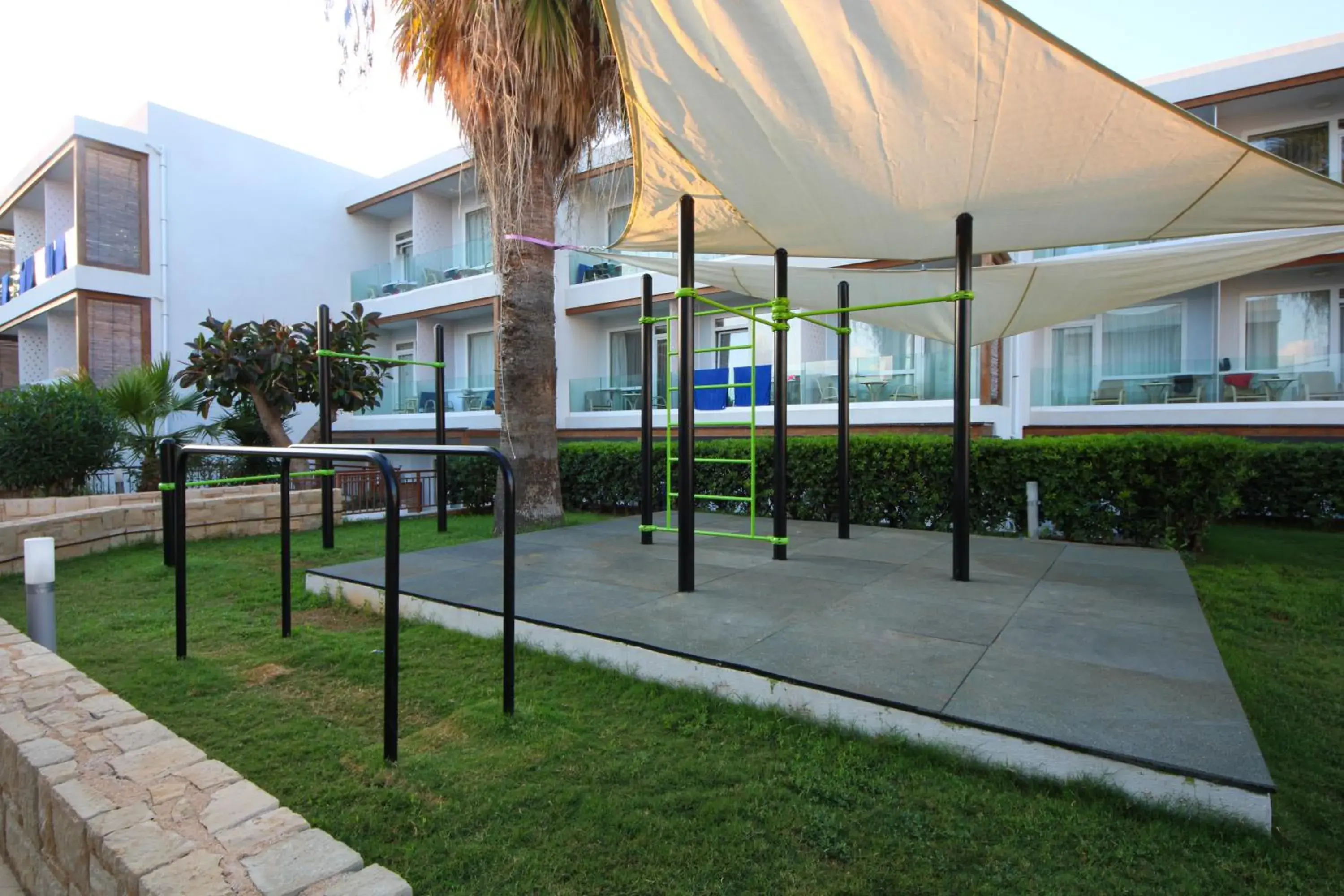 Fitness centre/facilities, Garden in Aelius Hotel and Spa