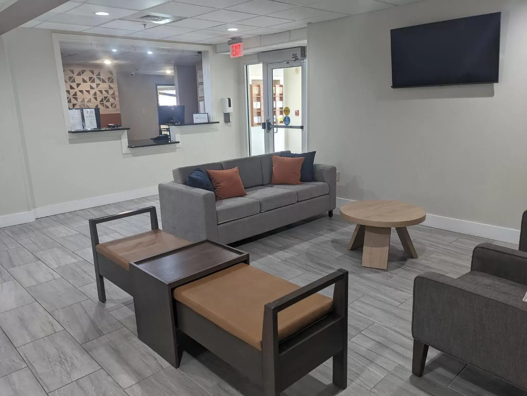 Property building, Seating Area in Candlewood Suites Wilson, an IHG Hotel