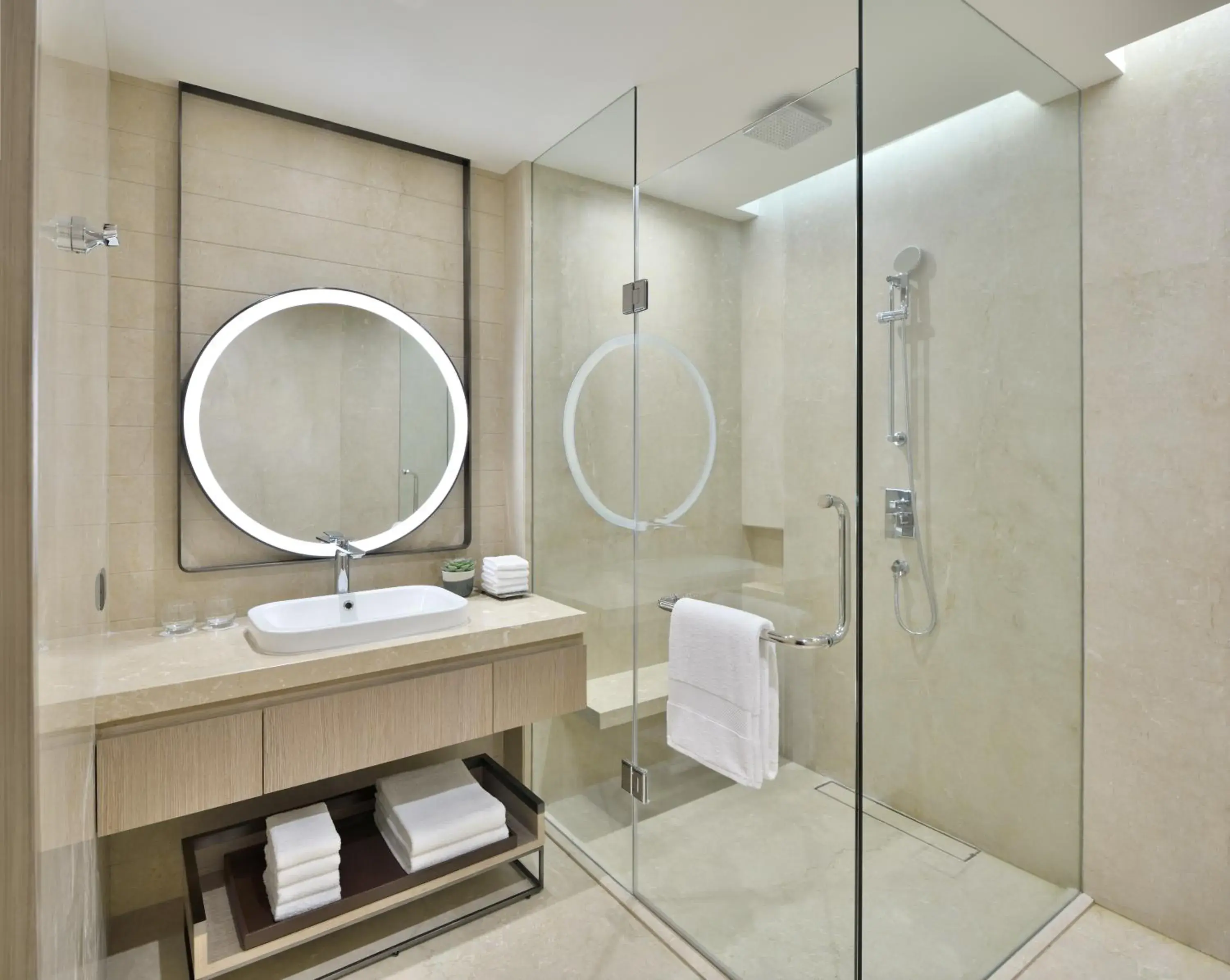 Bathroom in Marriott Executive Apartments Navi Mumbai