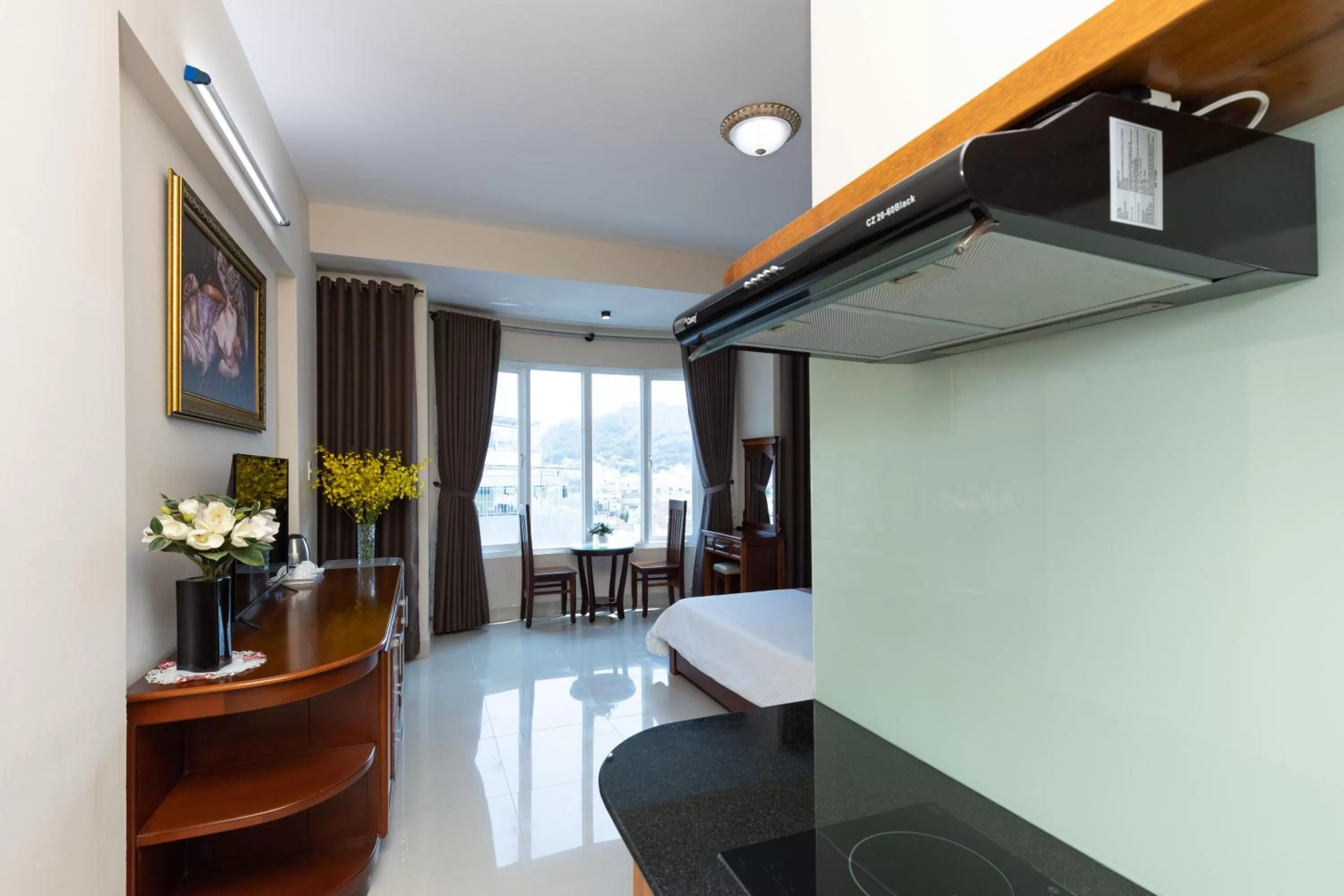 Bed in Queen Garden Hotel & Apartment