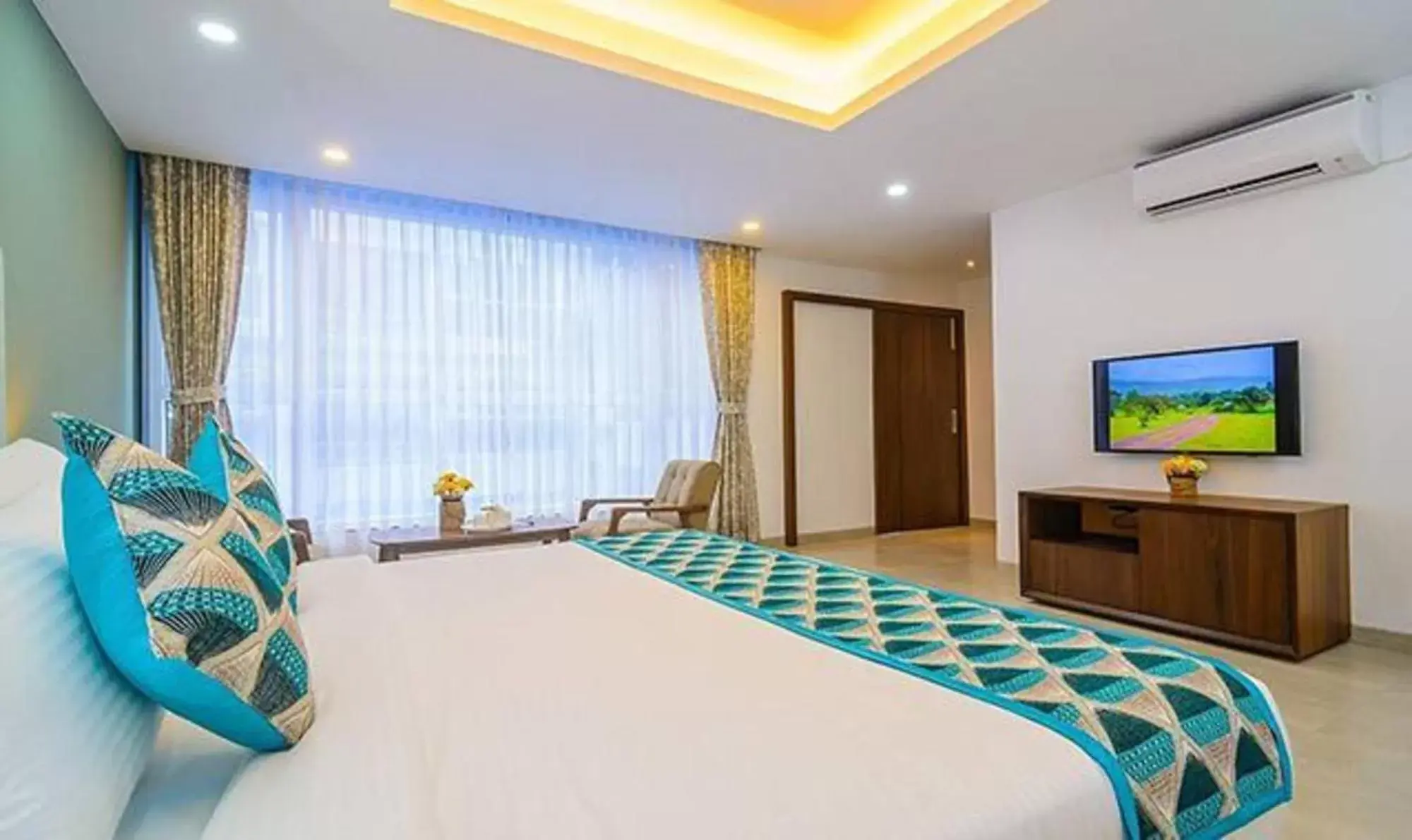 Bed in Okean De Goa Vagator Bed in Okean De Goa Vagator