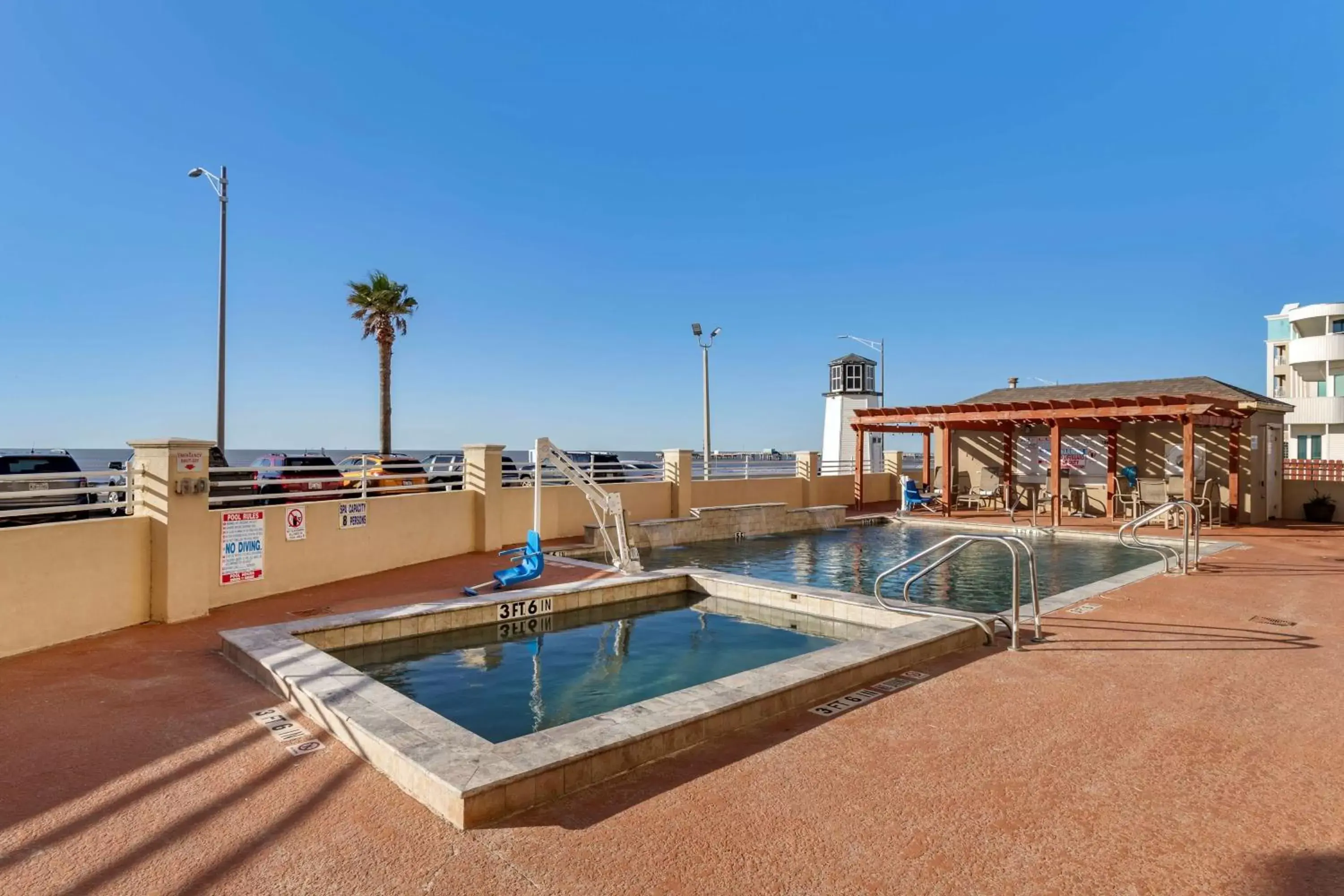 Pool view, Swimming Pool in Best Western Plus Galveston Suites