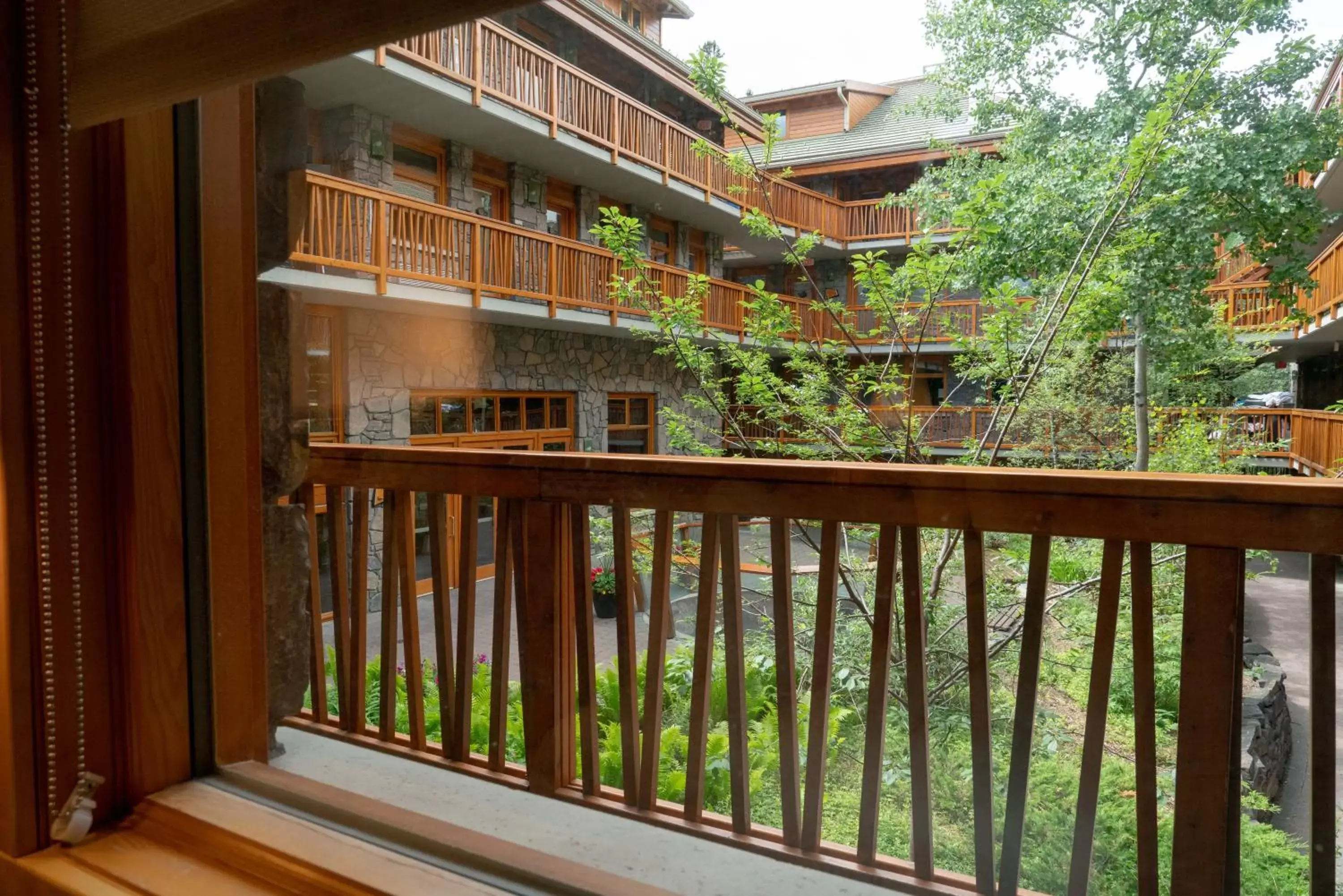 Inner courtyard view, Balcony/Terrace in Fox Hotel and Suites