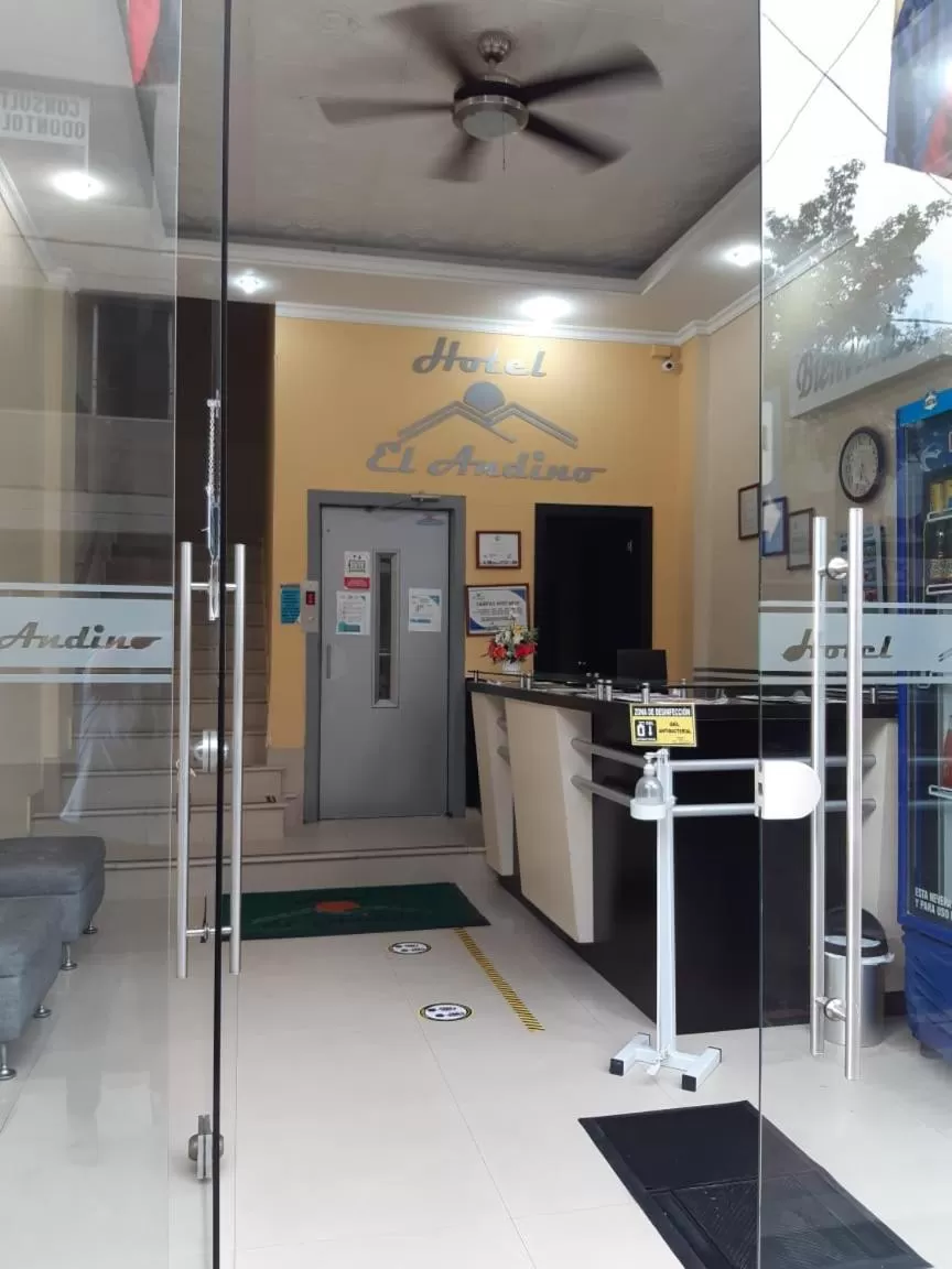 Lobby or reception in Hotel El Andino