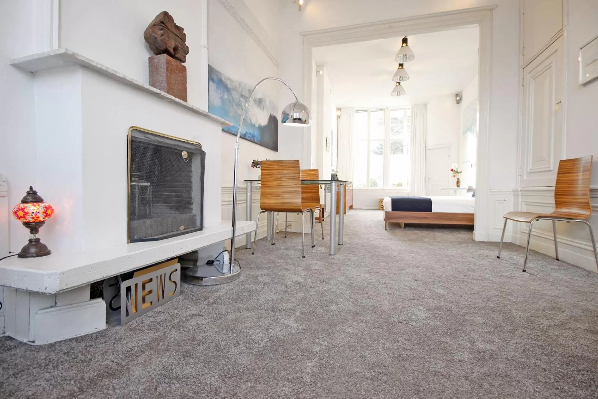 Living room in Cozy Jordaan canalhouse near Anne Frank House