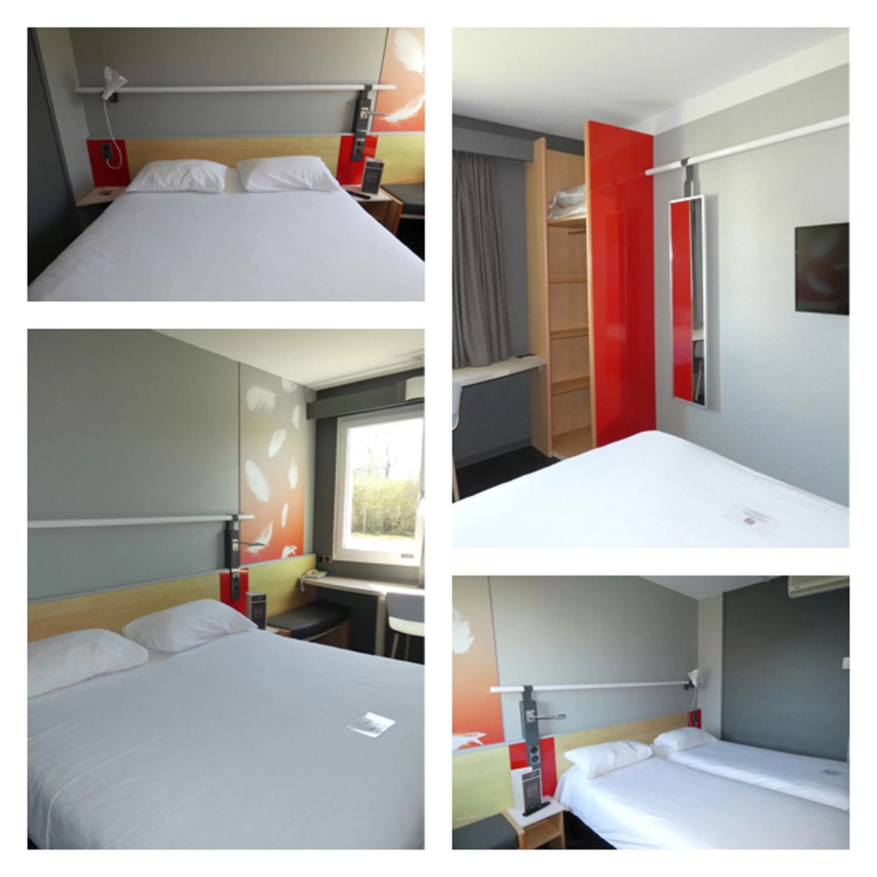 Bedroom, Bed in ibis Saintes